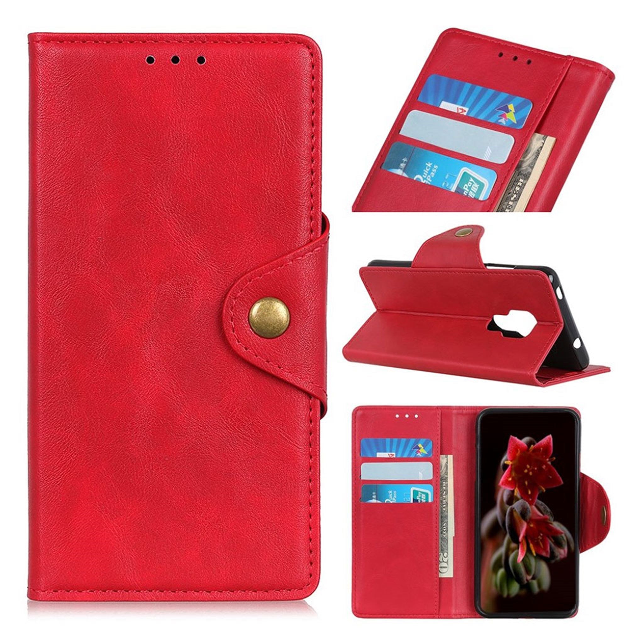 Alpha Motorola Moto G Play (2021) flip case - Red