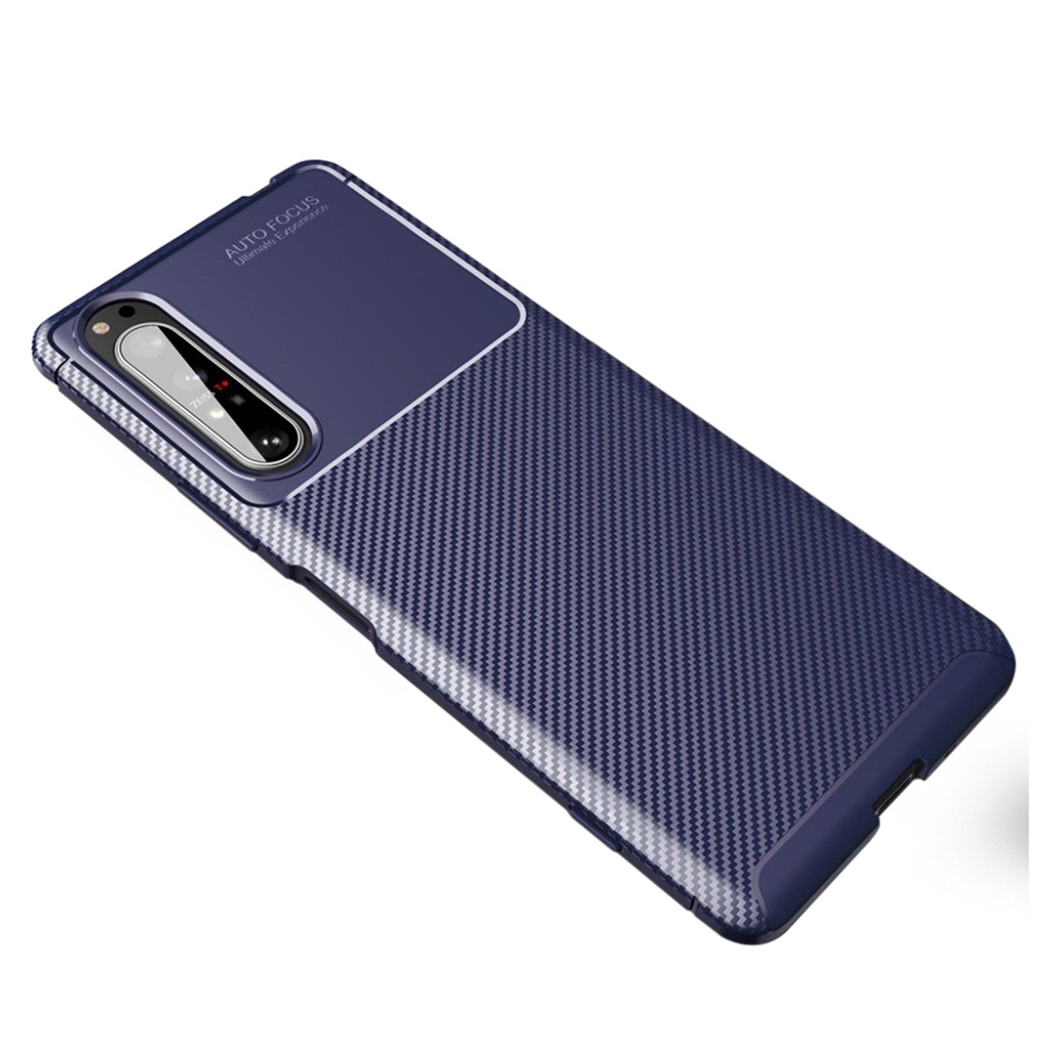 Carbon Shield Sony Xperia 1 II case - Blue