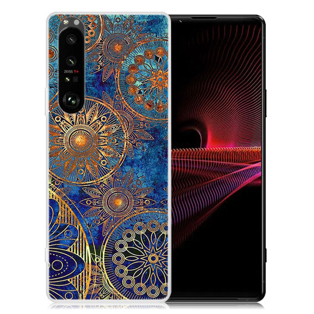 Deco Sony Xperia 1 III case - Gold Flower