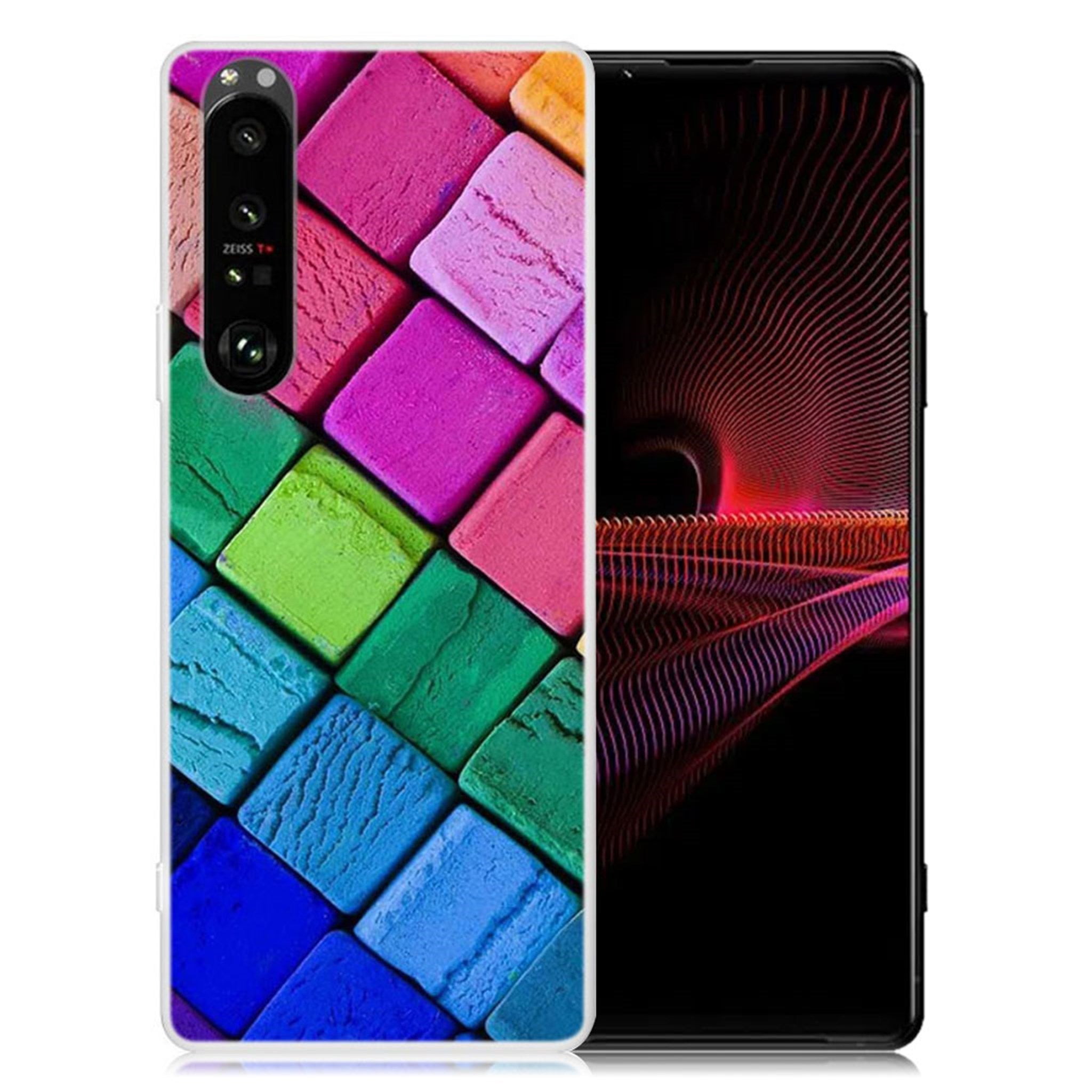 Deco Sony Xperia 1 III case - Colorful Block