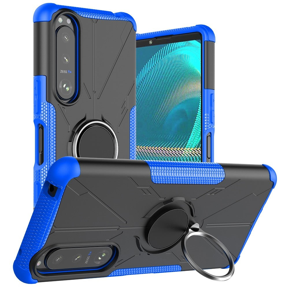 Kickstand cover with magnetic sheet for Sony Xperia 5 III - Blue