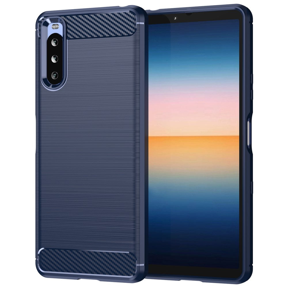 Carbon Flex case - Sony Xperia 10 III Lite / 10 III - Blue