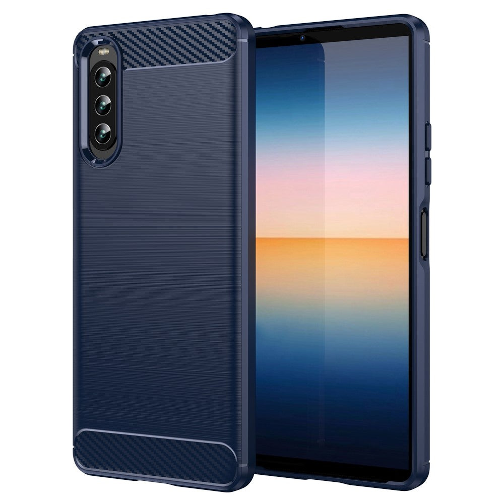 Carbon Flex case - Sony Xperia 10 IV - Blue