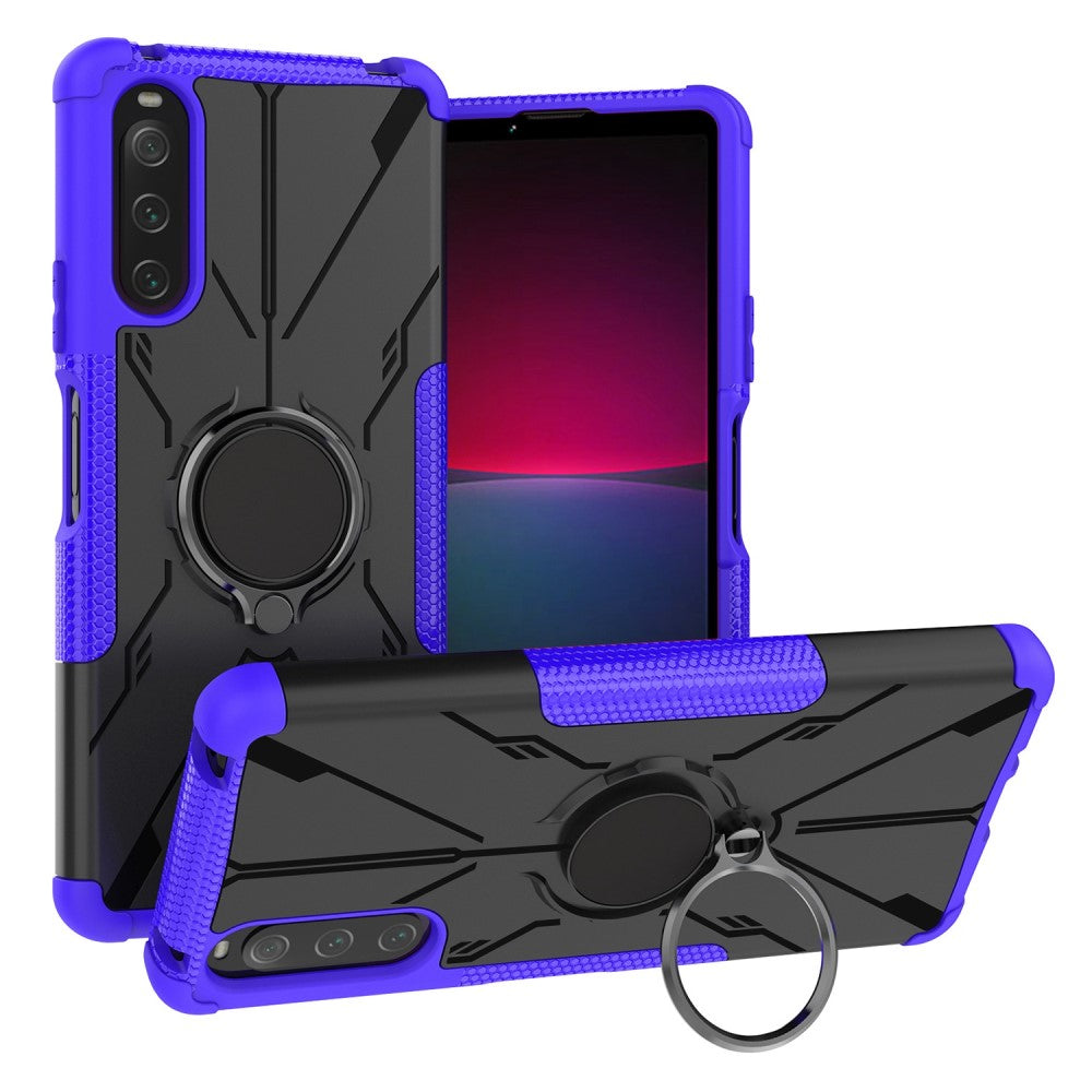 Kickstand cover with magnetic sheet for Sony Xperia 10 IV - Purple