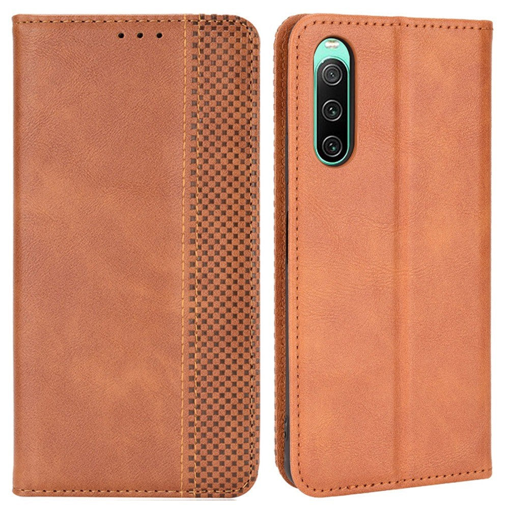 Bofink Vintage Sony Xperia 10 IV leather case - Brown