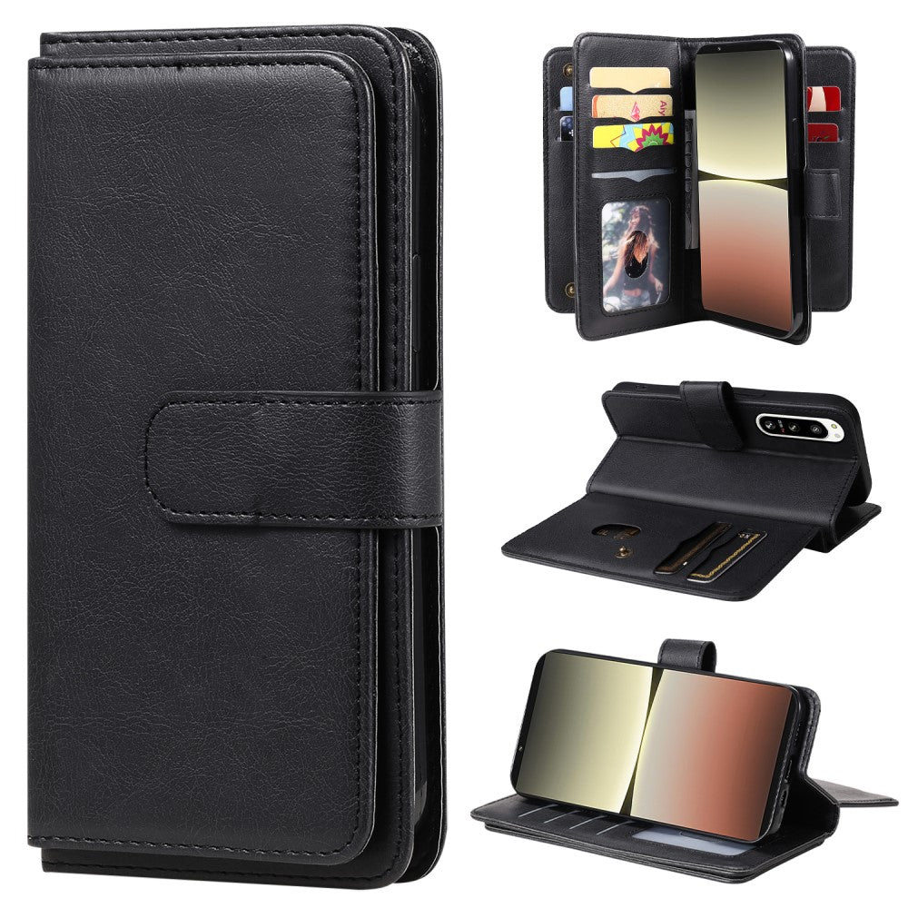 10-slot wallet case for Sony Xperia 5 IV - Black