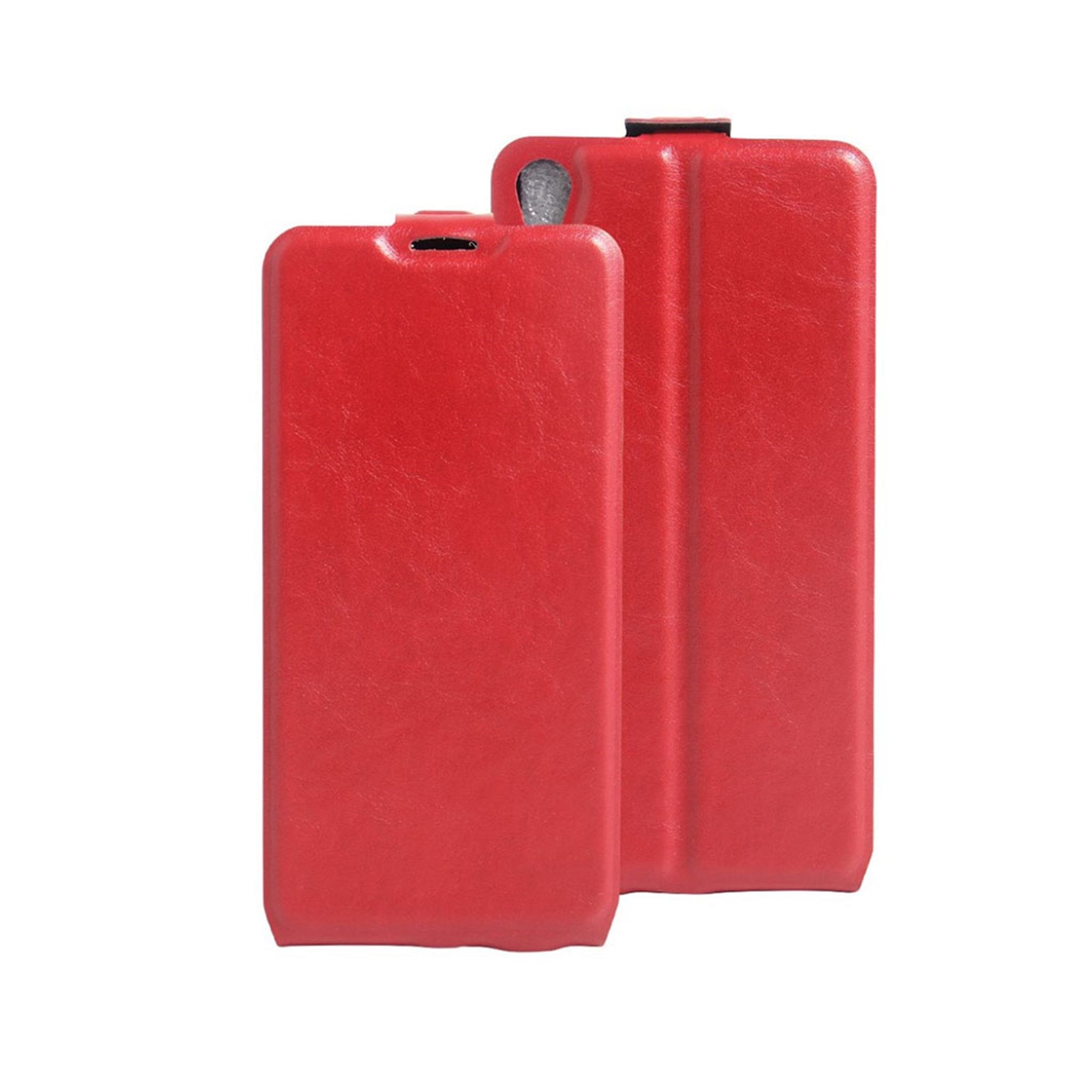 Amdrup Sony Xperia E5 Vertical Leather Flip Case - Red