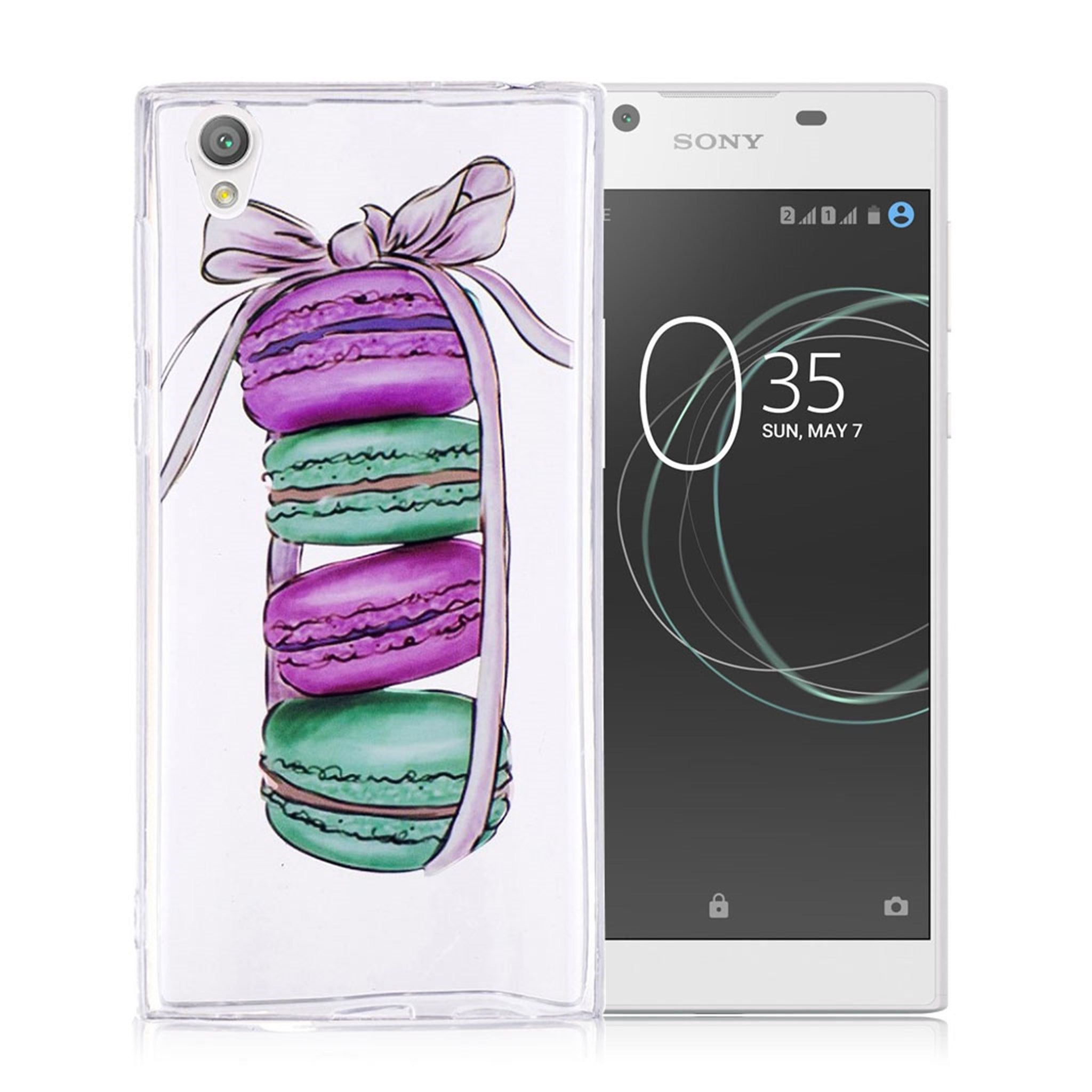 Sony Xperia L1 printing pattern imd TPU case - Macaroon Pattern