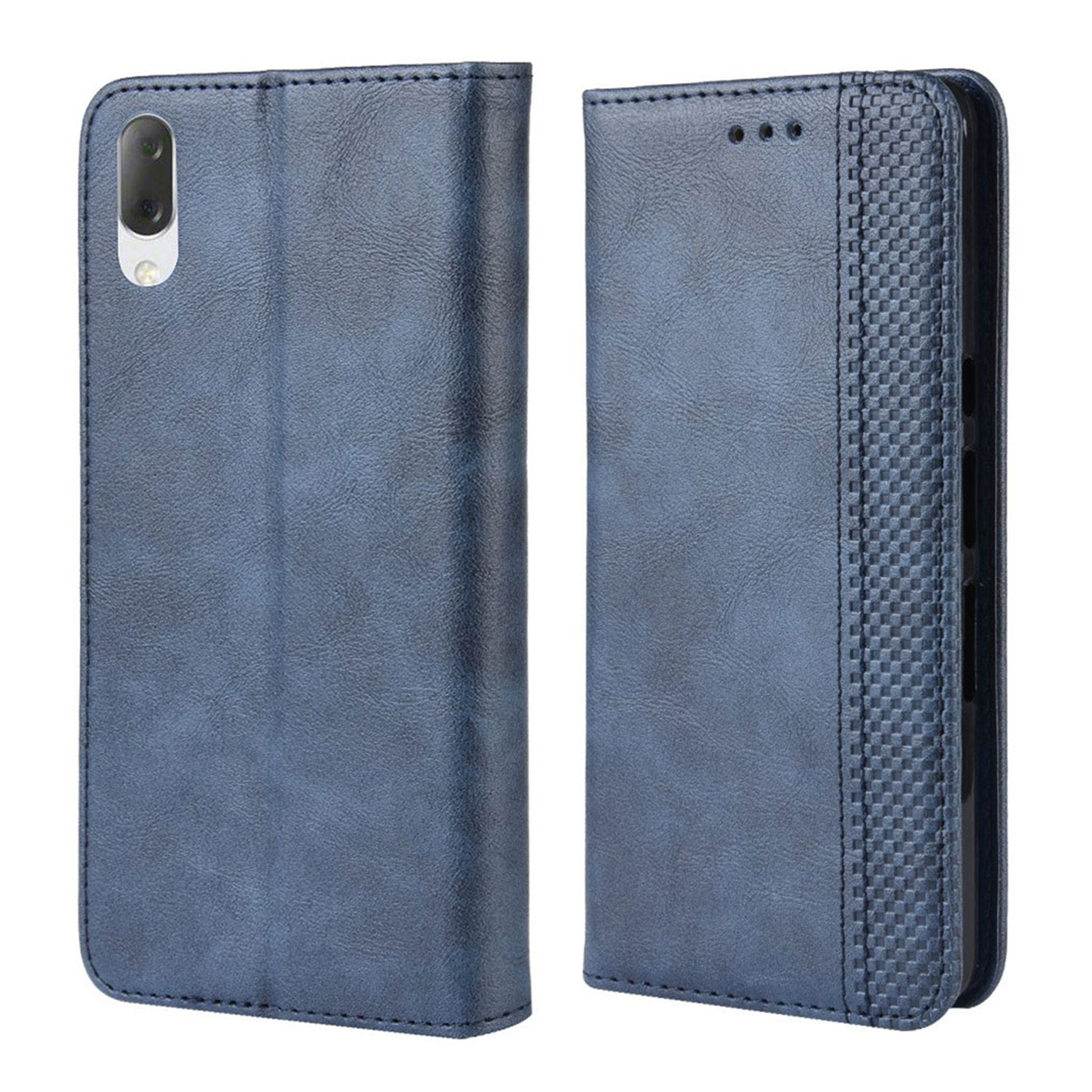 Sony Xperia L3 vintage leather case - Blue