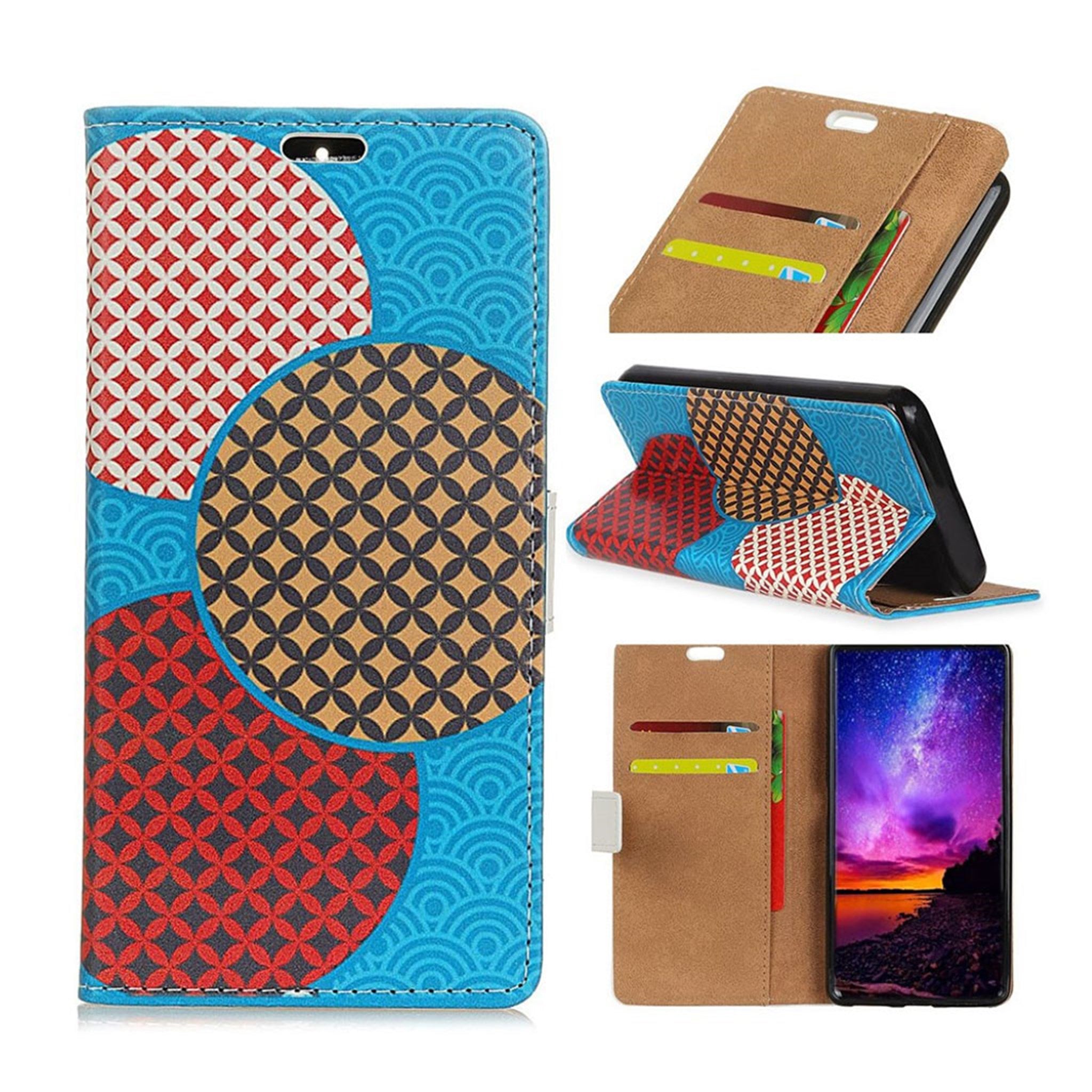 Sony Xperia 10 pattern leather case - Seamless Circles Pattern