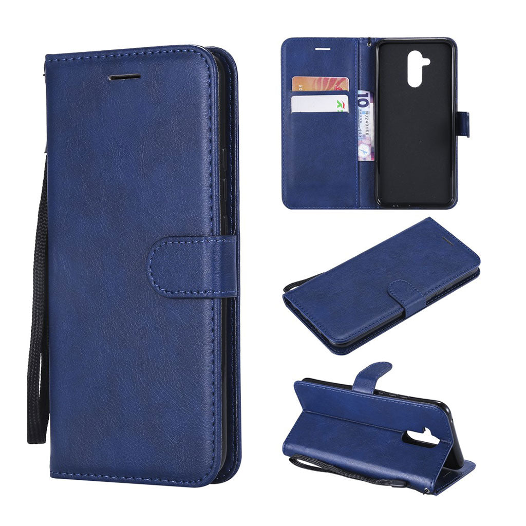 Huawei Mate 20 Lite wallet leather flip case - Blue