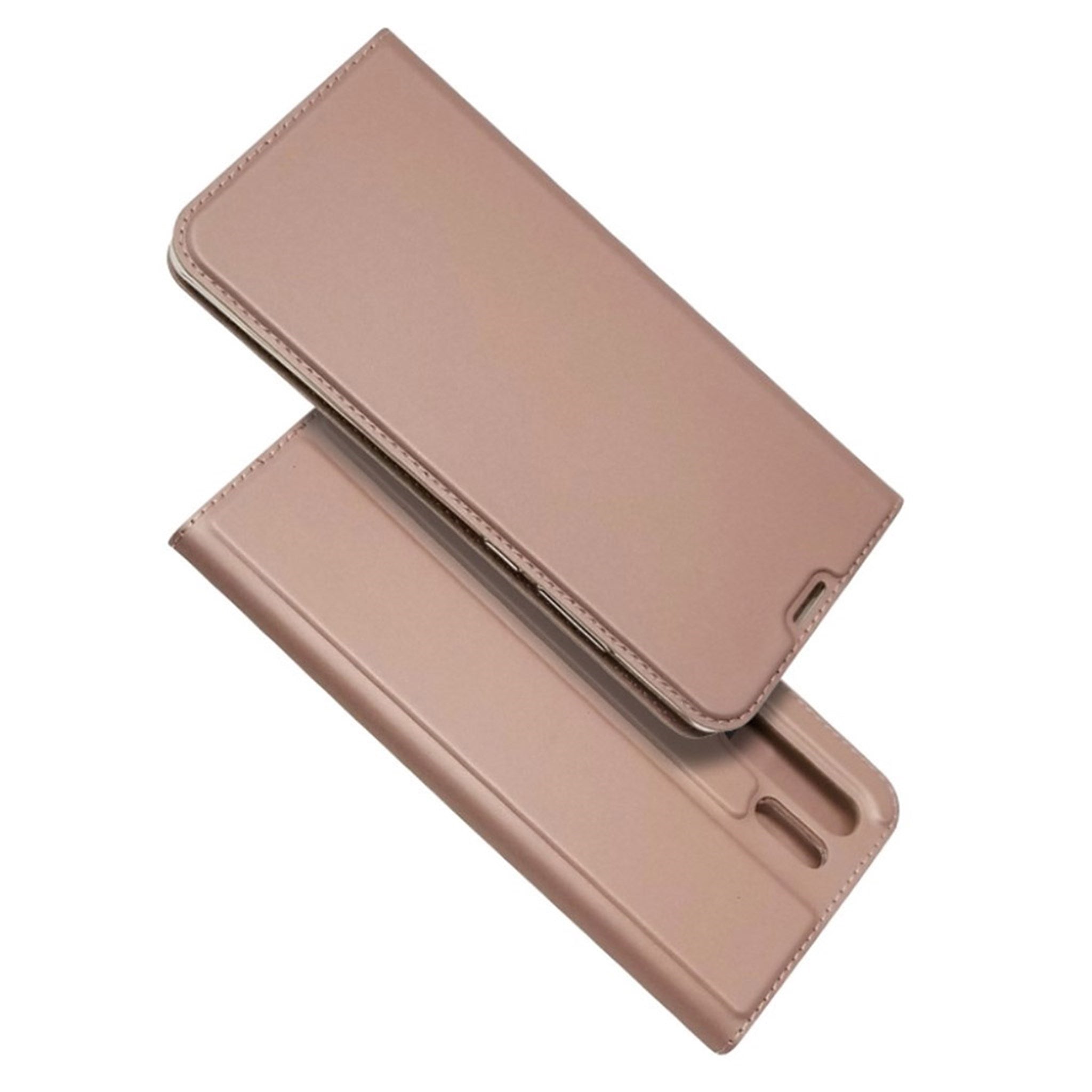 Huawei P30 Pro auto-absorbed leather flip case - Rose Gold