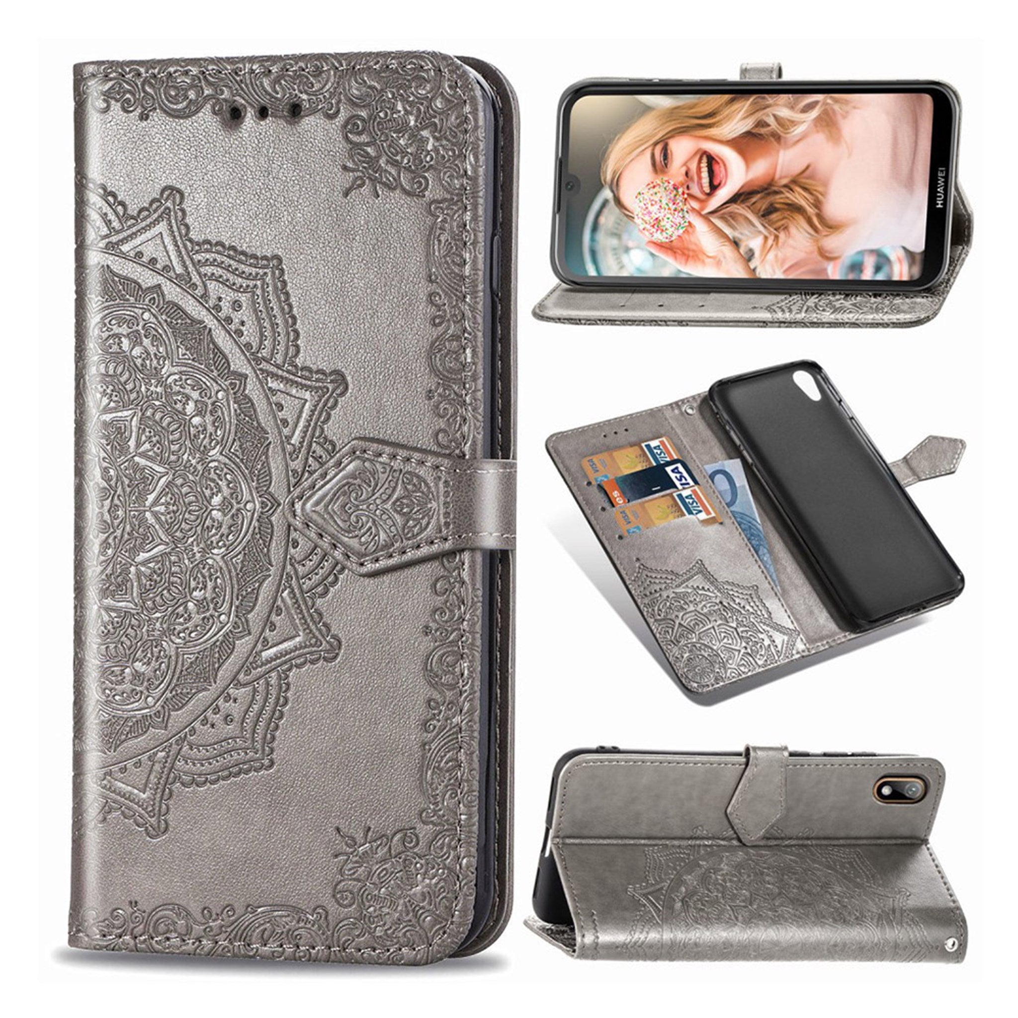 Mandala Huawei Y5 2019 Flip case - Grey