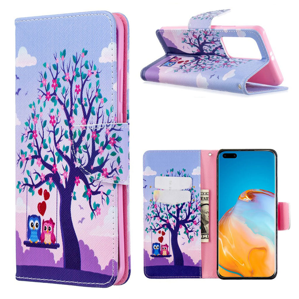 Wonderland Huawei P40 Pro flip case - Tree and Owls