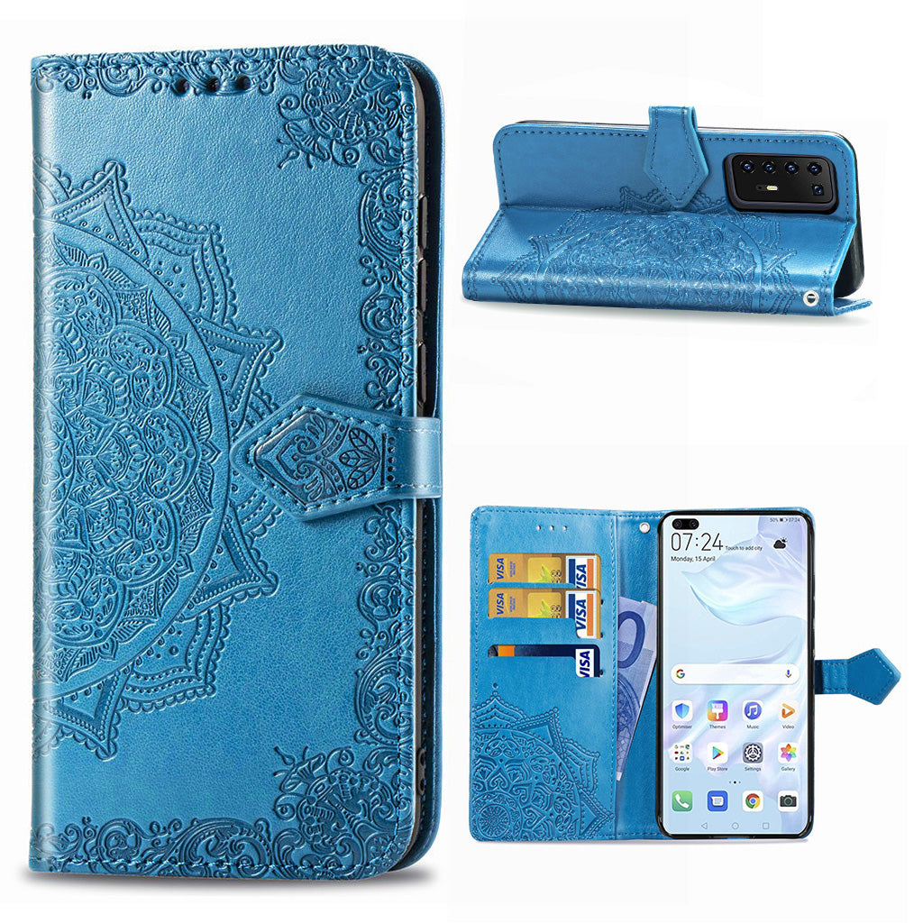 Mandala Huawei P40 Pro Flip case - Blue