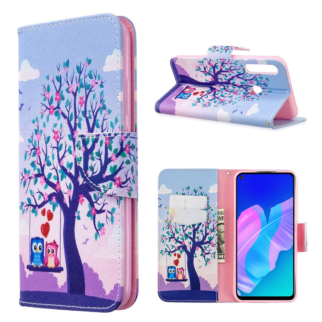 Wonderland Huawei P40 Lite E flip case - Tree and Owls
