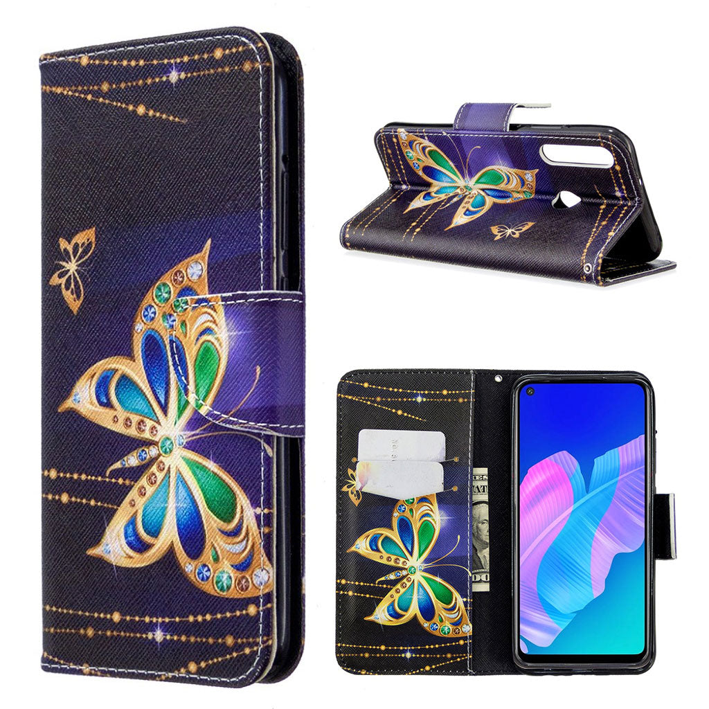 Wonderland Huawei P40 Lite E flip case - Vivid Butterfly