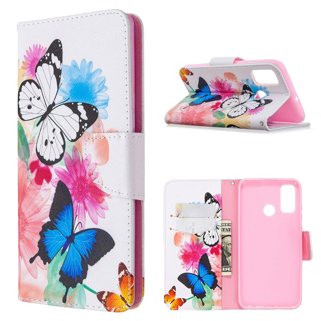 Wonderland Huawei P Smart 2020 flip case - Vivid Butterflies