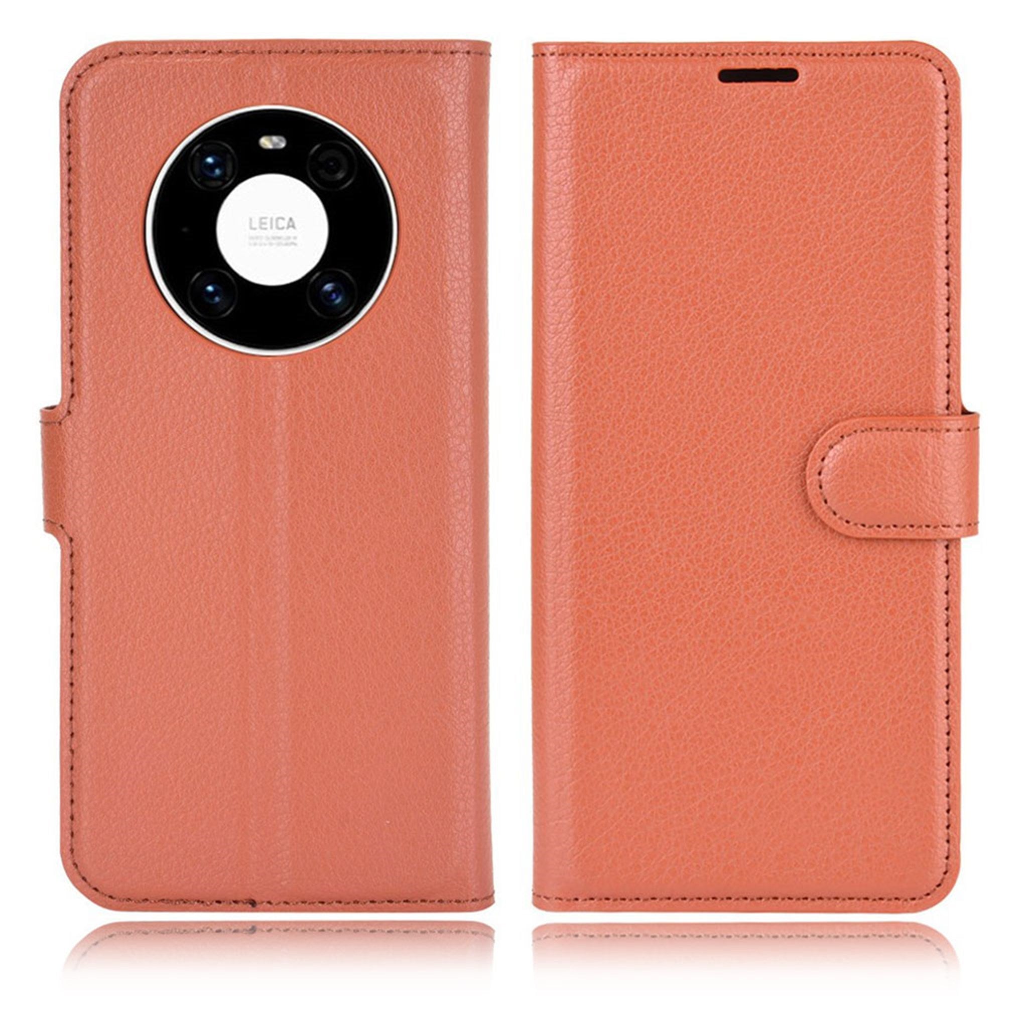 Classic Huawei Mate 40 flip case - Brown