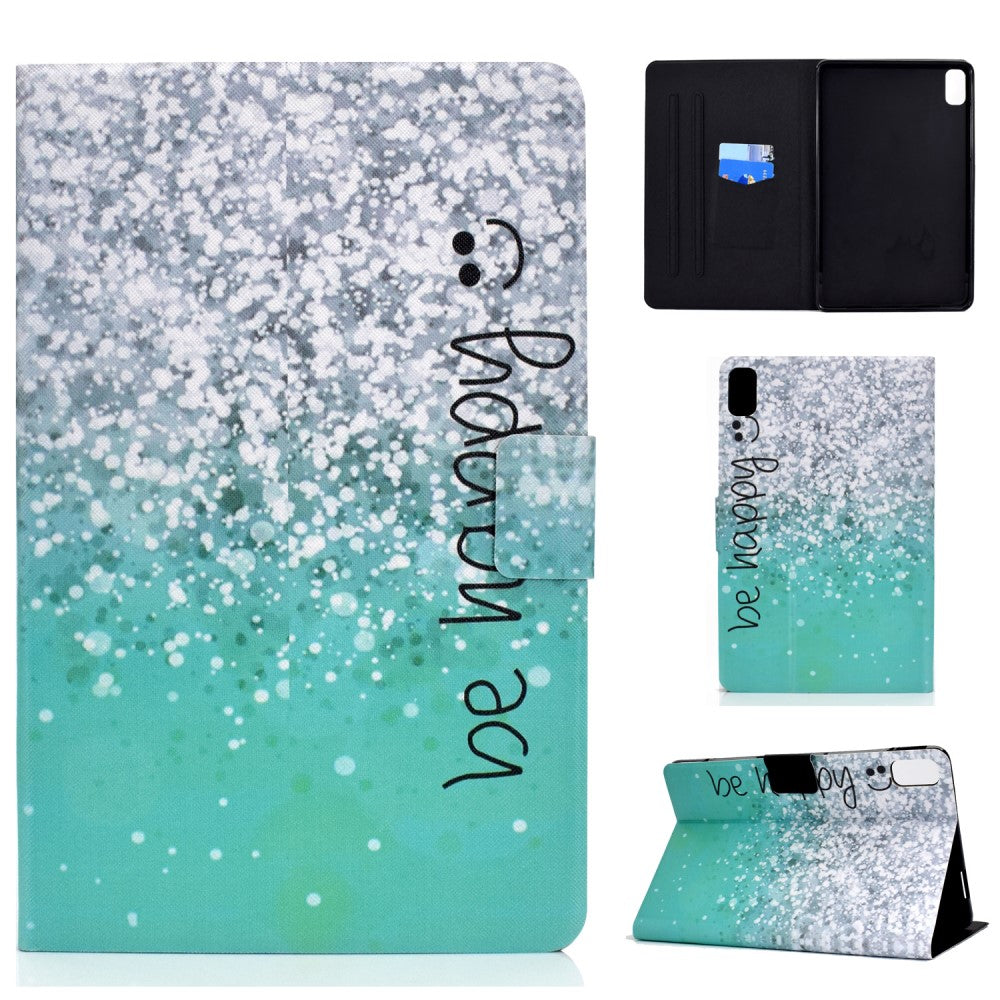 Huawei MatePad 10.4 cool pattern leather case - Be Happy