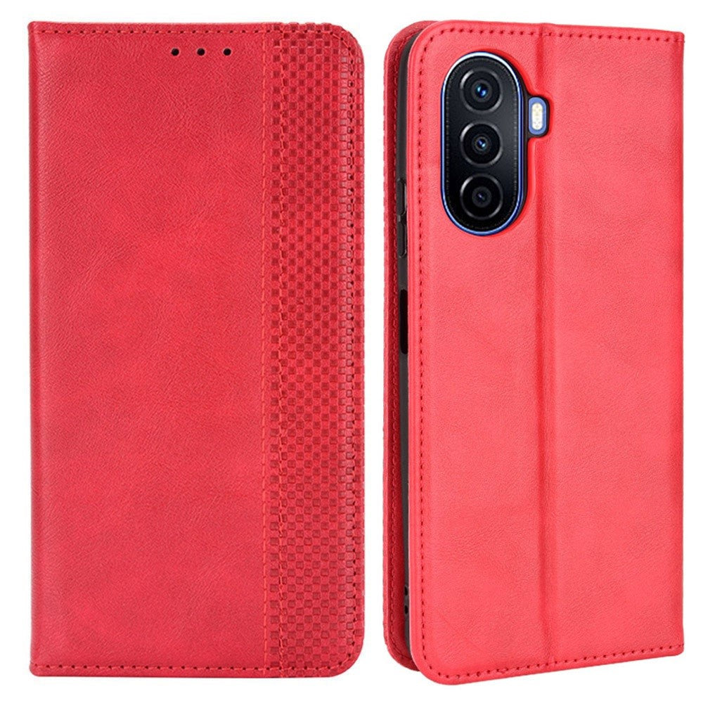 Bofink Vintage Huawei Nova Y70 Plus leather case - Red