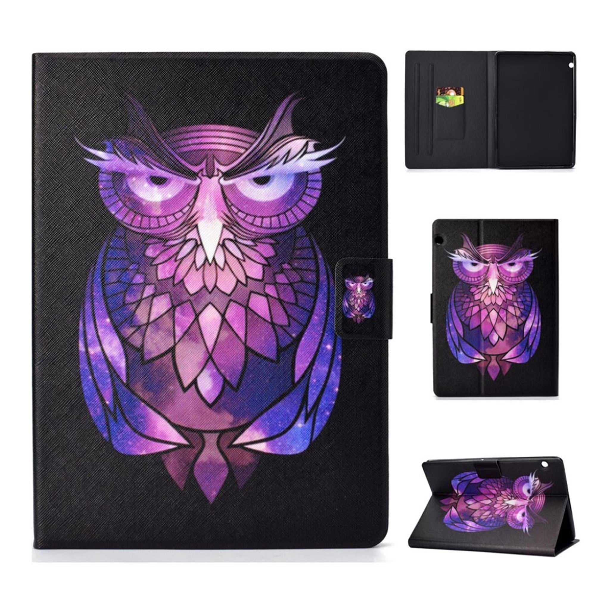 Huawei MediaPad T3 10 patterned leather case - Owl