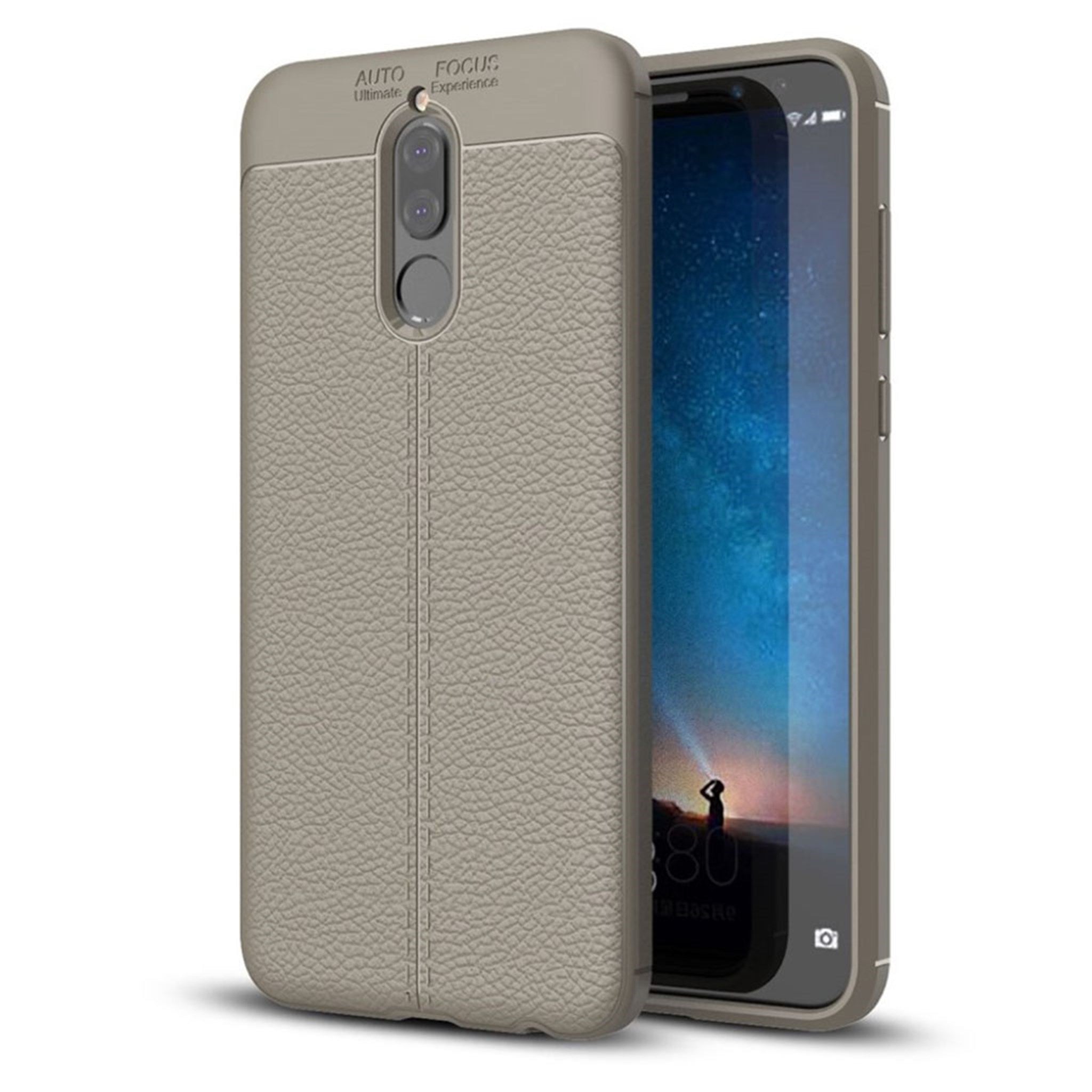 Huawei Mate 10 Lite litchi grain soft TPU case - Grey
