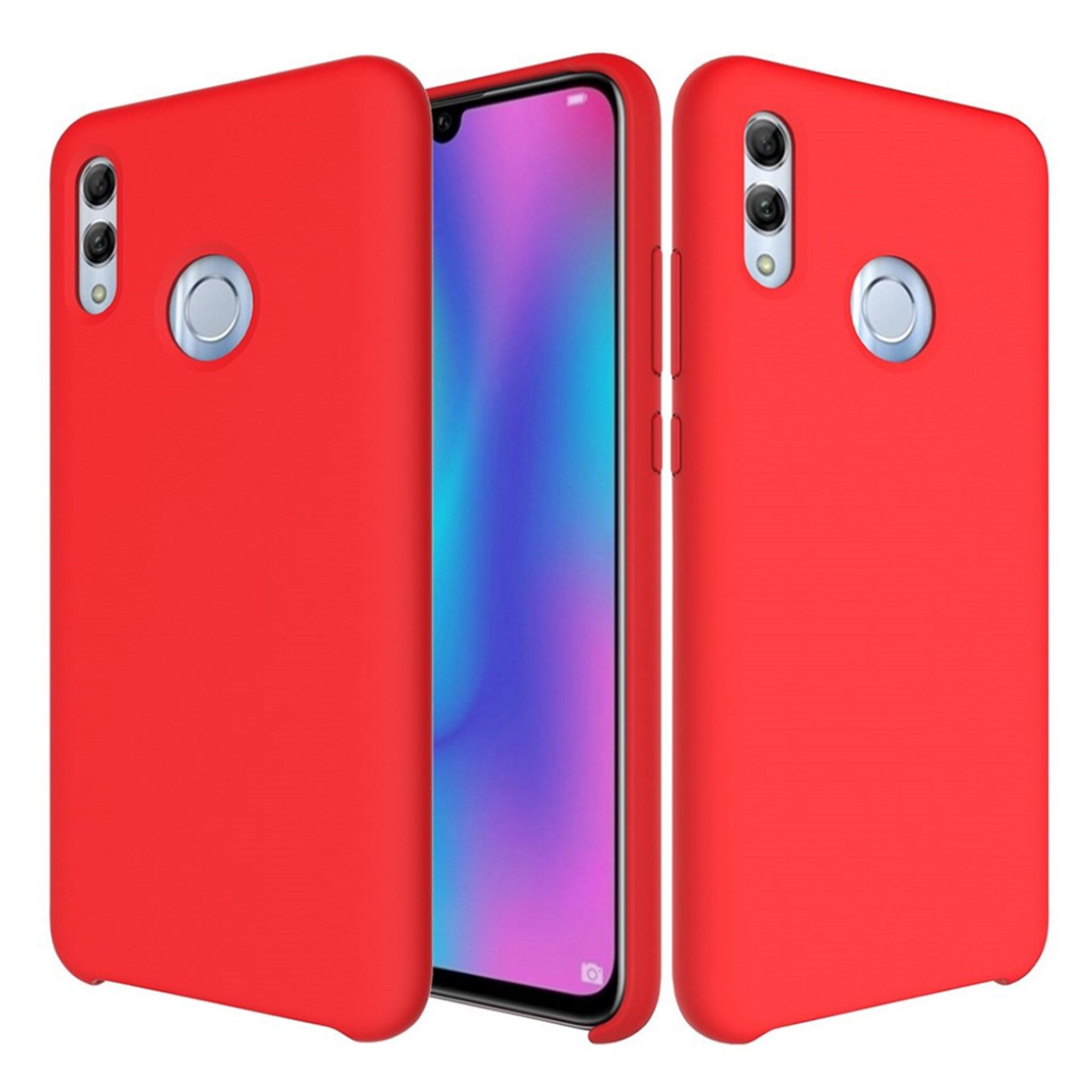 Huawei P Smart 2019 liquid silicone case - Red