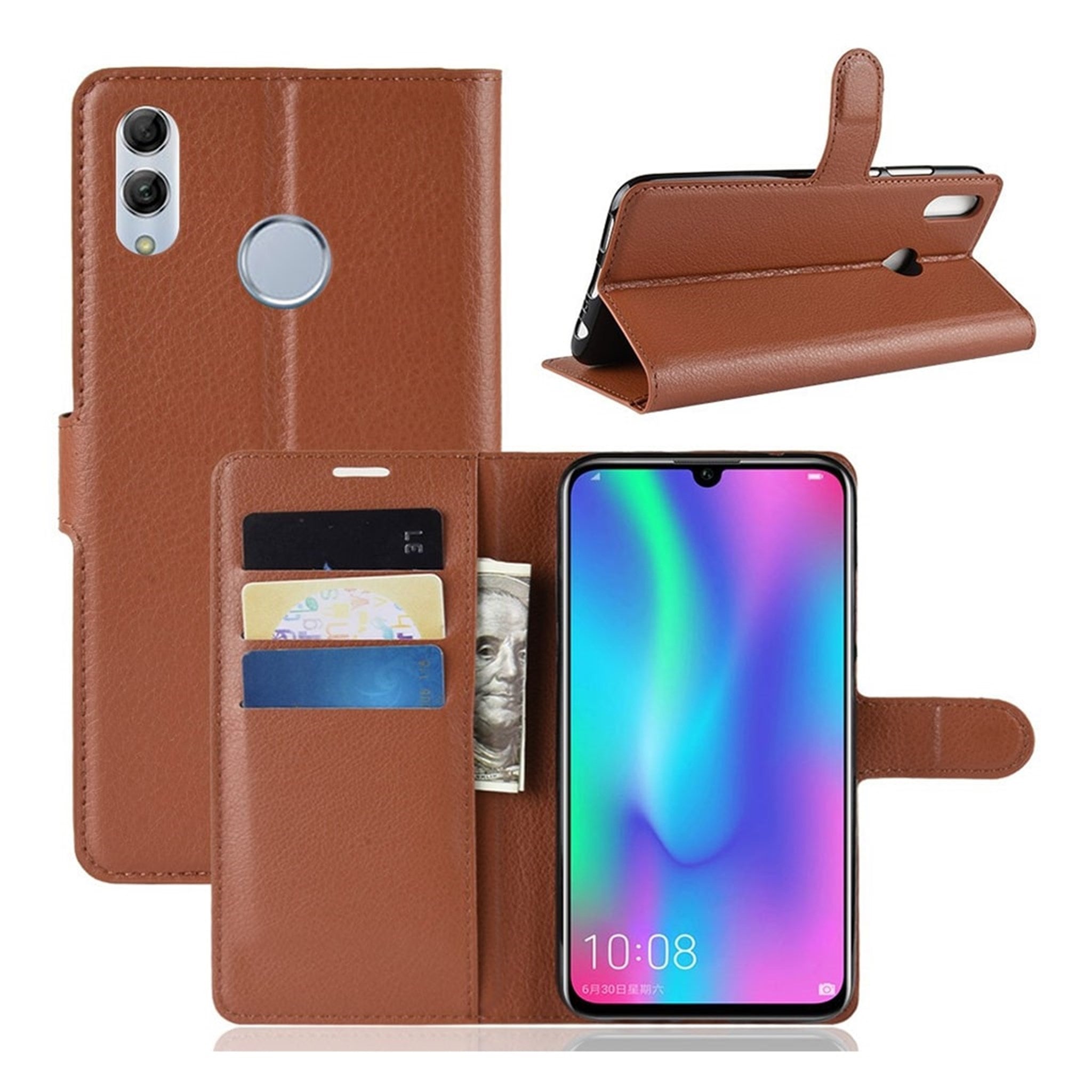 Classic Huawei P Smart 2019 flip case - Brown