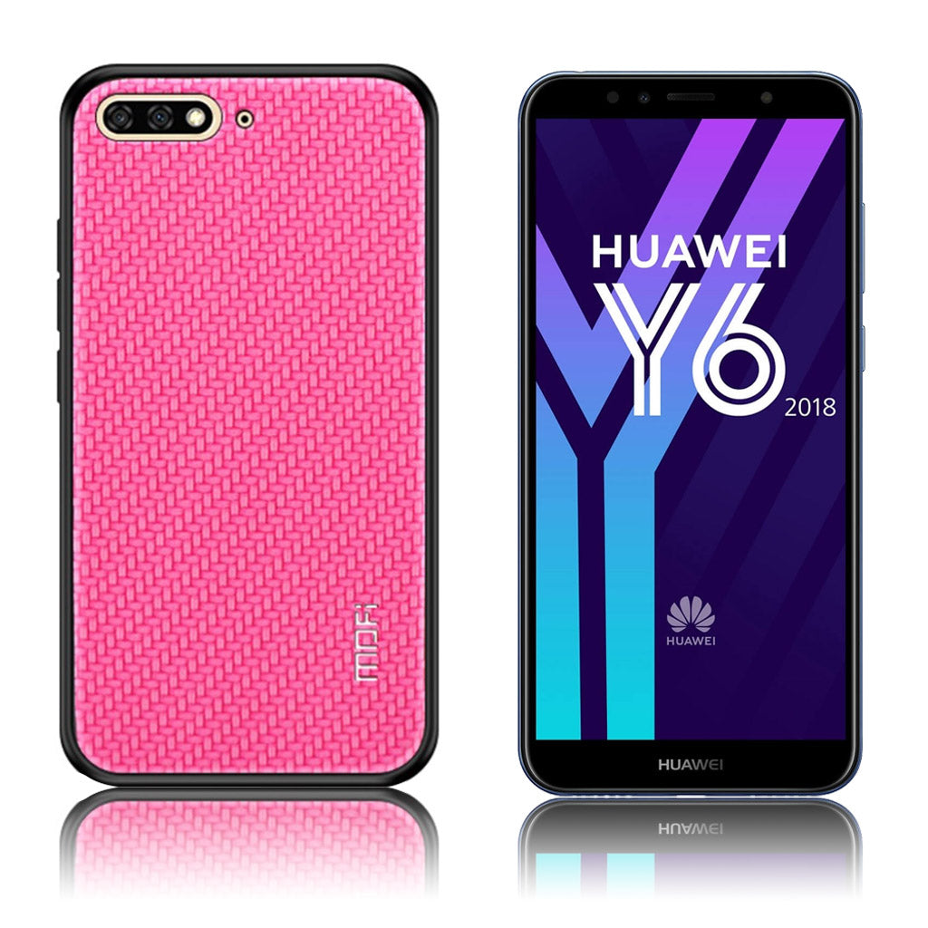 MOFI Huawei Y6 2018 woven hybrid case - Rose