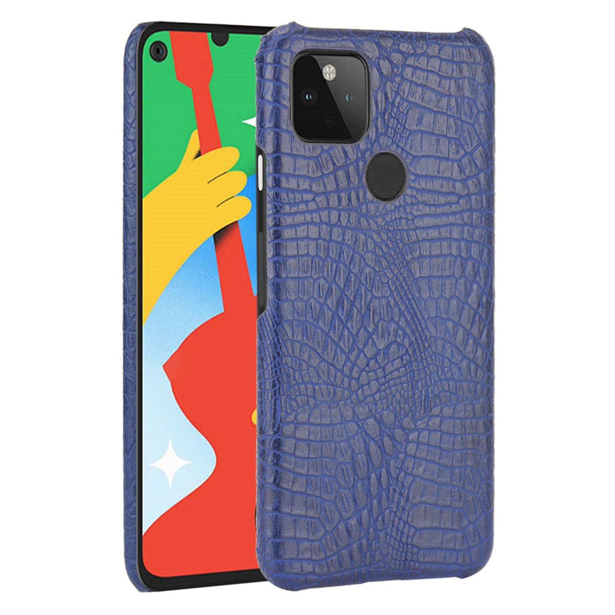 Croco case - Google Pixel 5 - Dark Blue