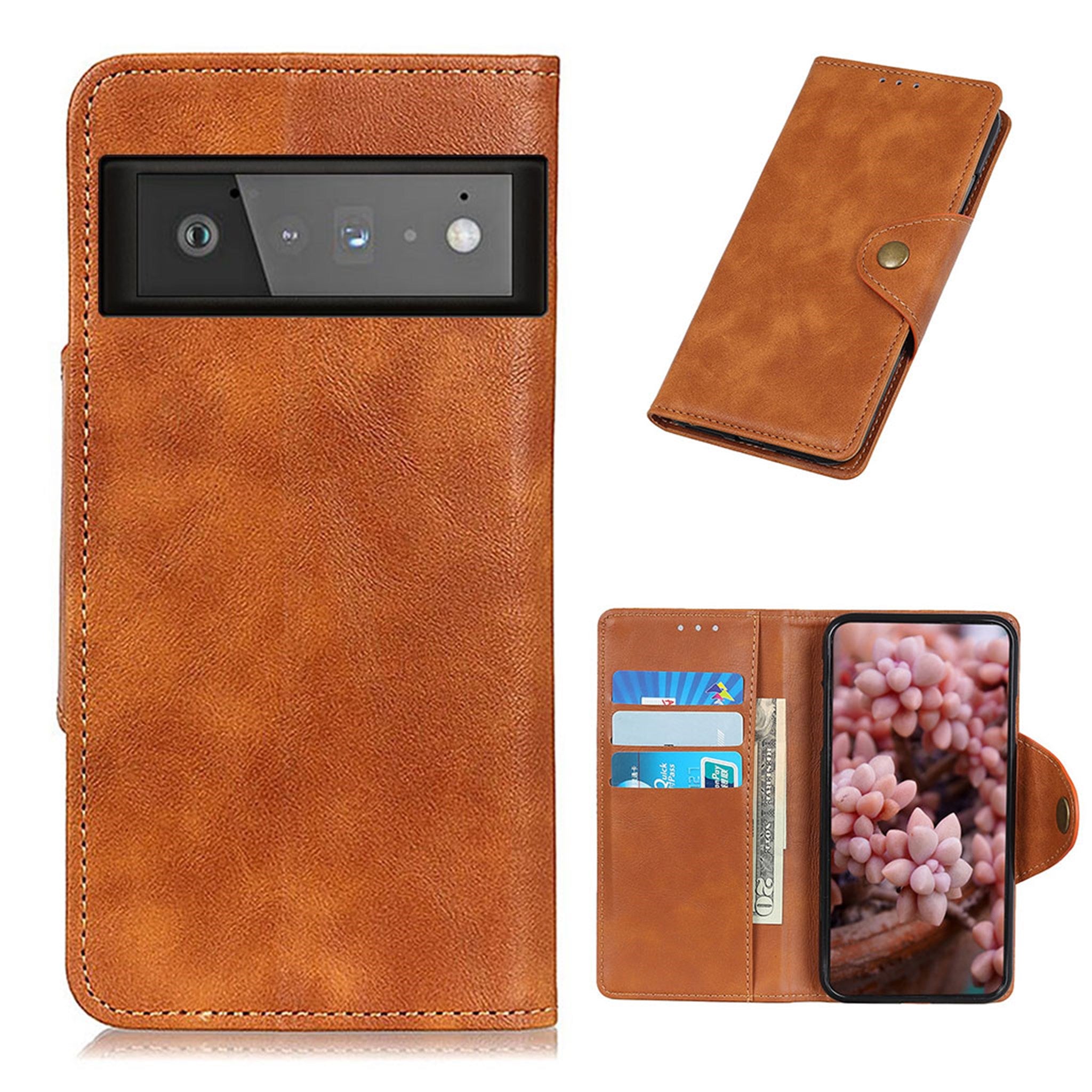 Alpha Google Pixel 6 Pro flip case - Brown