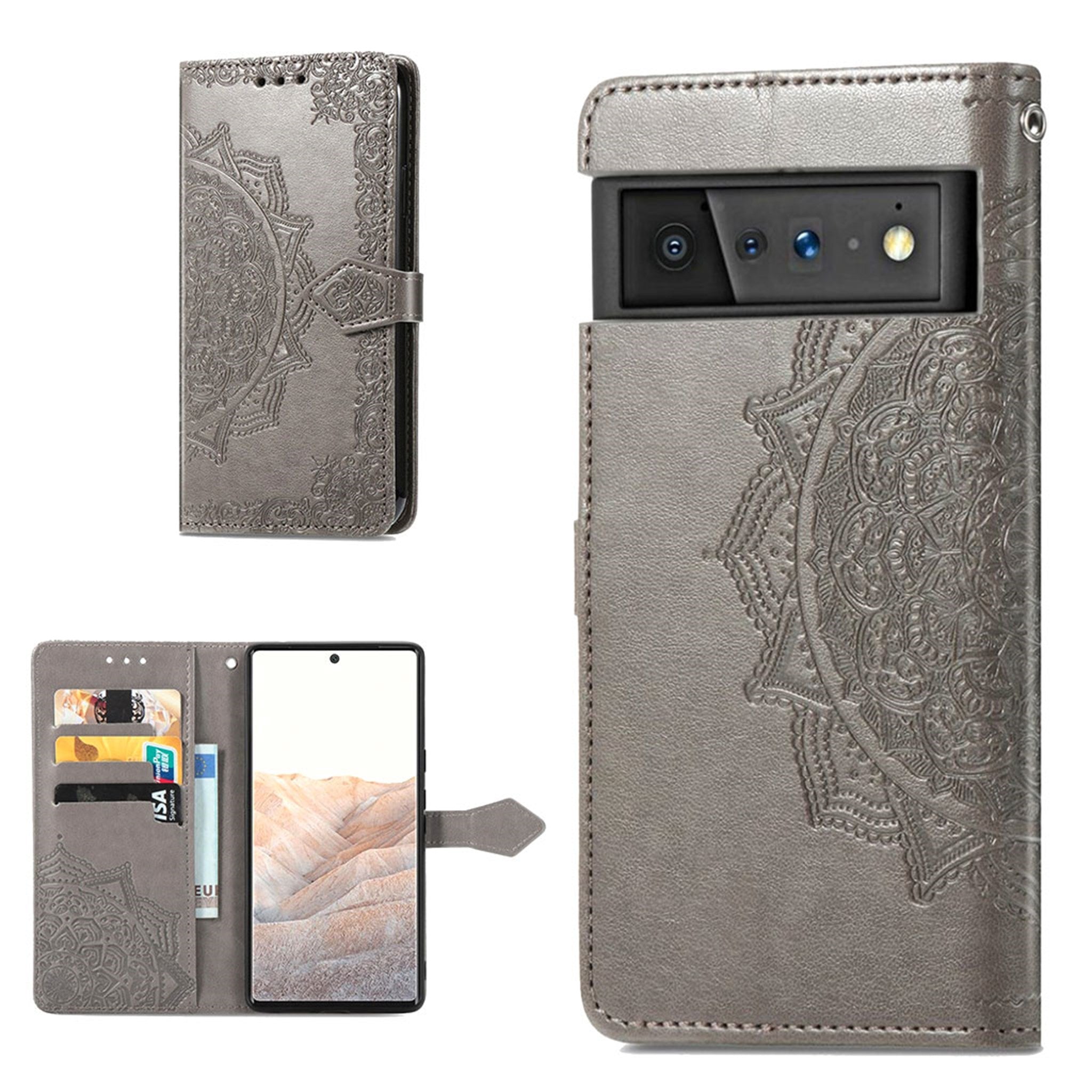 Mandala Google Pixel 6 Pro Flip case - Grey