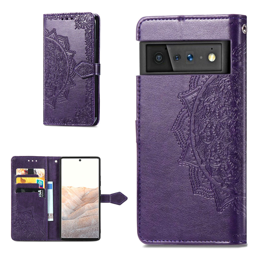 Mandala Google Pixel 6 Pro Flip case - Purple