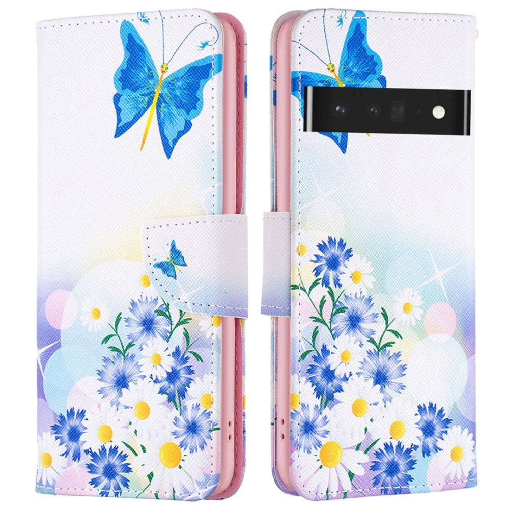 Wonderland Google Pixel 7 Pro flip case - Butterfly and Flowers