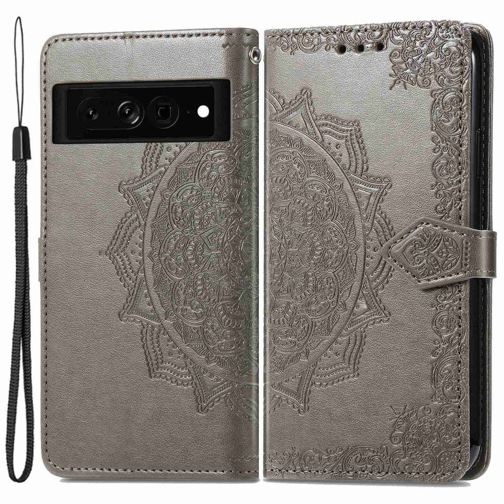 Mandala Google Pixel 7 Pro Flip case - Grey