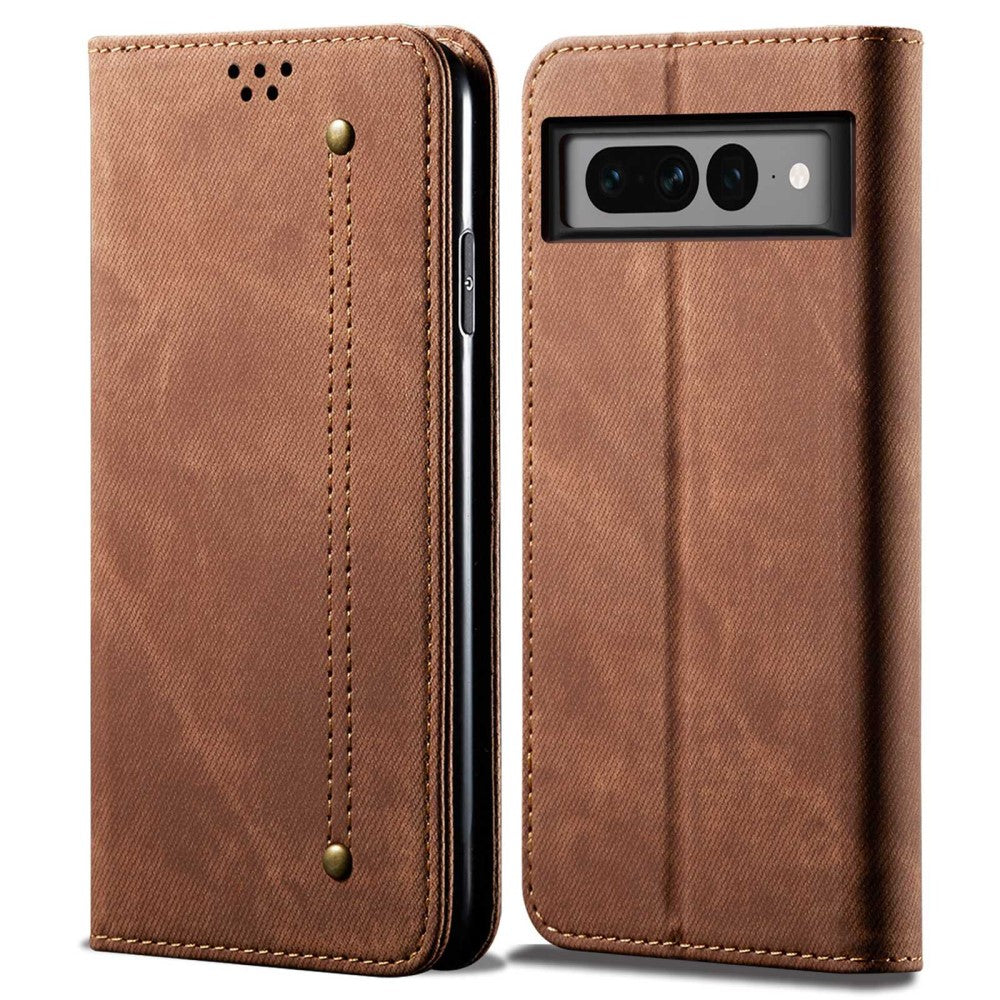 Jeans Google Pixel 7 Pro Flip case - Coffee