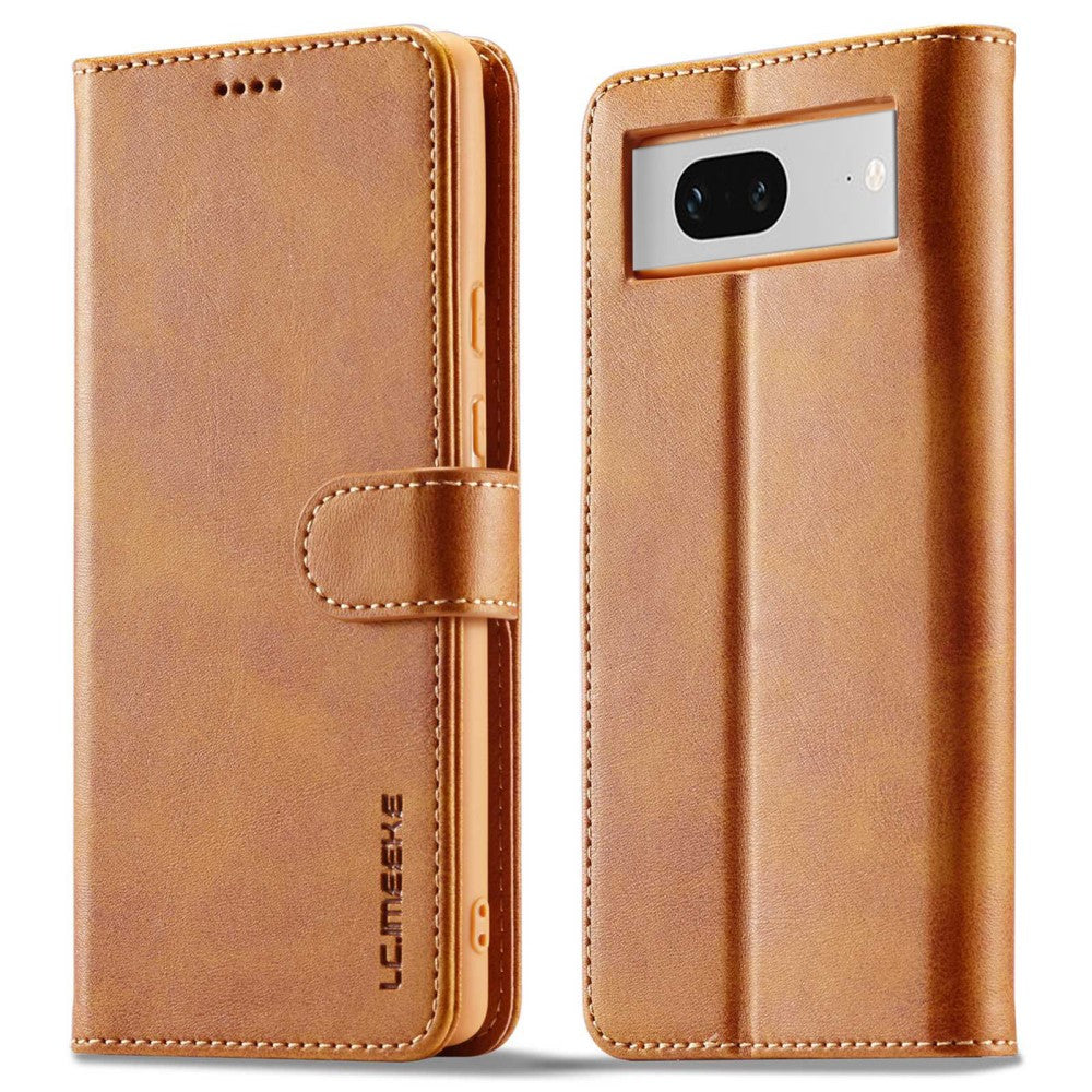 LC.IMEEKE Google Pixel 7 Flip Case - Light Brown