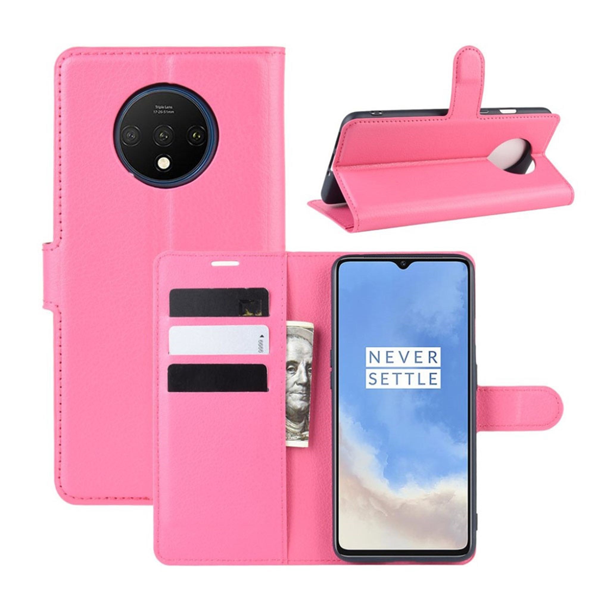 Alpha OnePlus 7T flip case - Rose