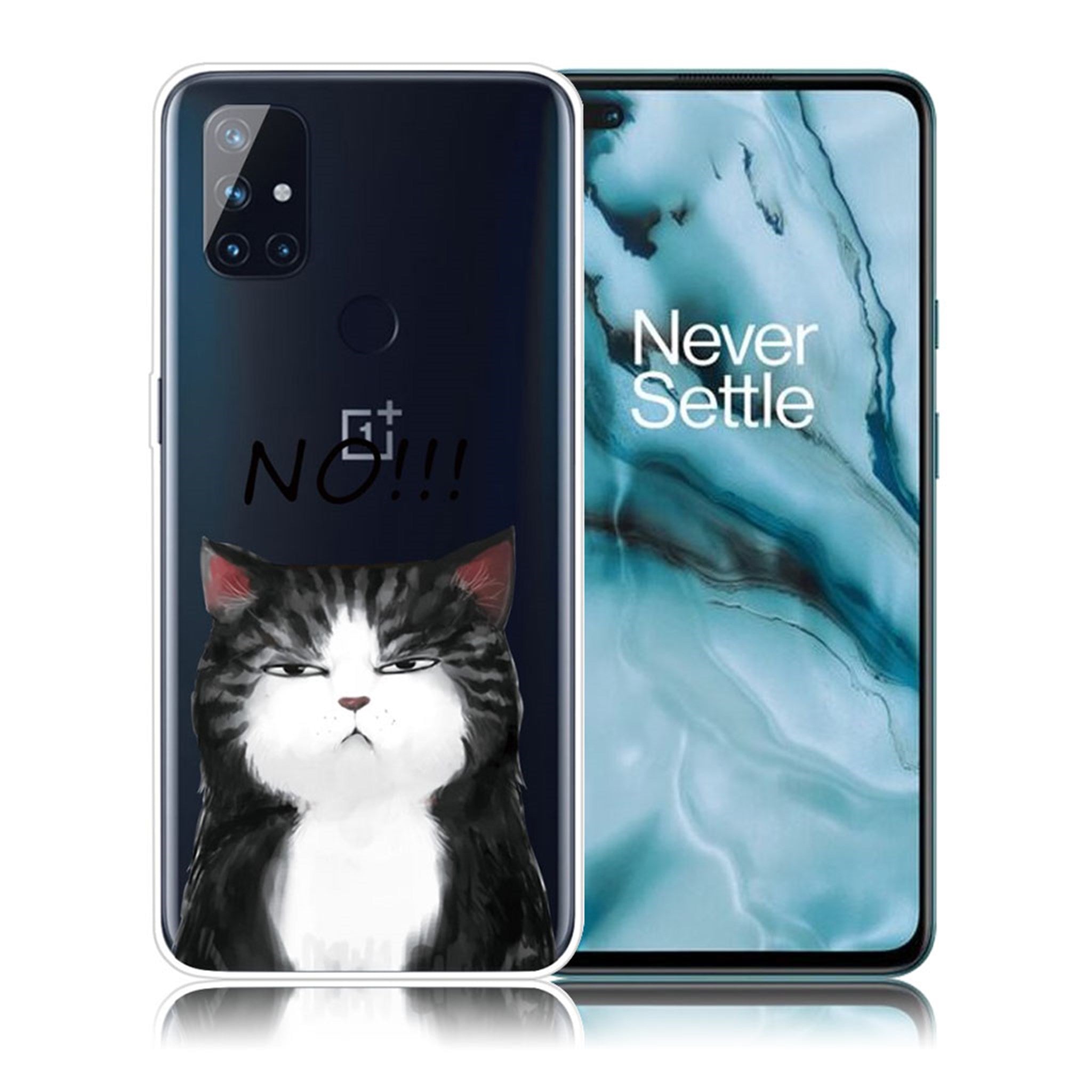 Deco OnePlus Nord N10 5G case - Angry Cat