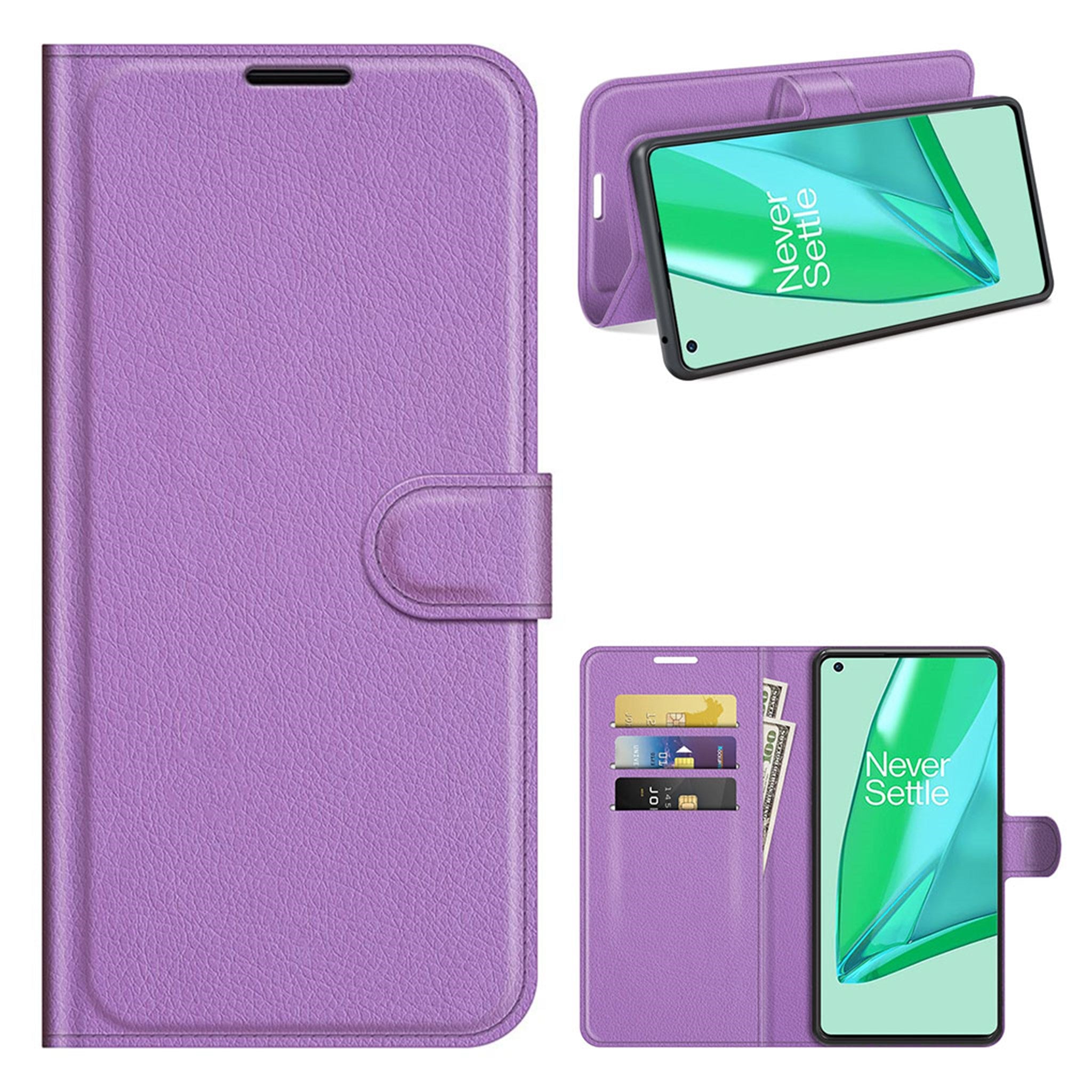 Classic OnePlus 9 Pro flip case - Purple