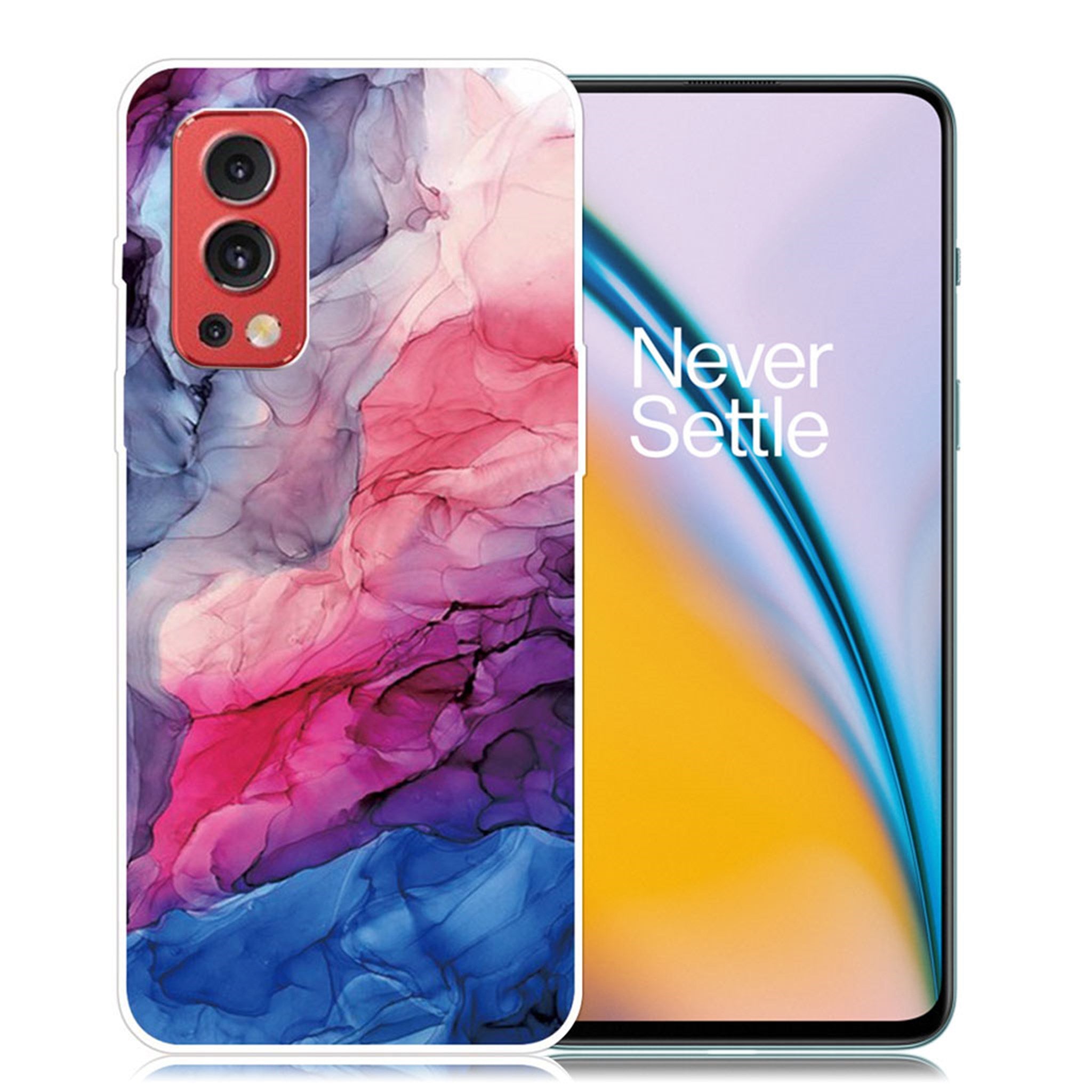 Marble OnePlus Nord 2 5G case - Aqueous Vibrant Pattern