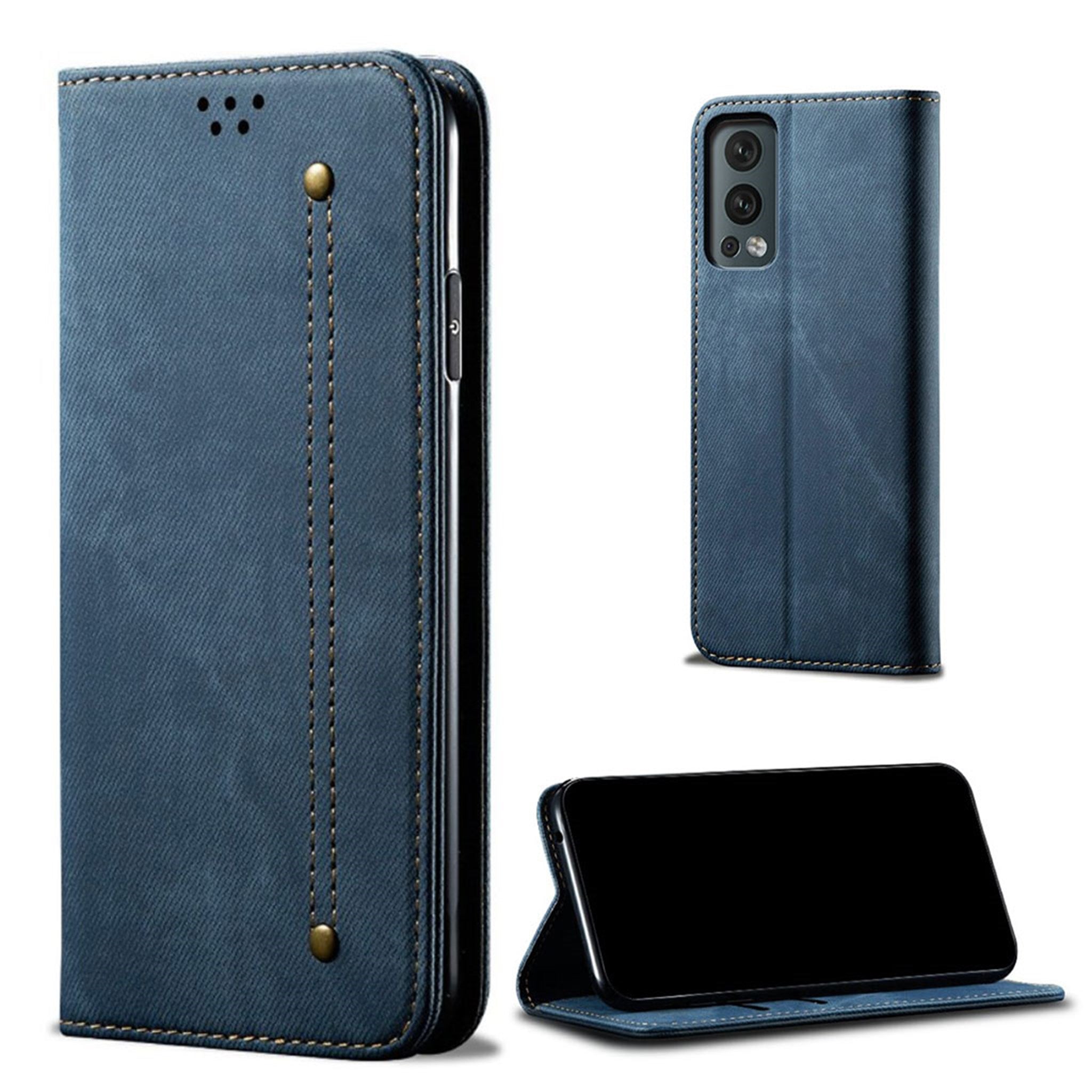 Jeans OnePlus Nord 2 5G Flip case - Blue