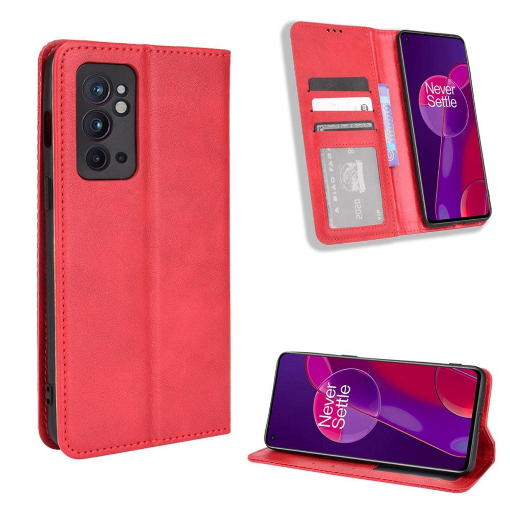 Bofink Vintage OnePlus 9RT 5G leather case - Red