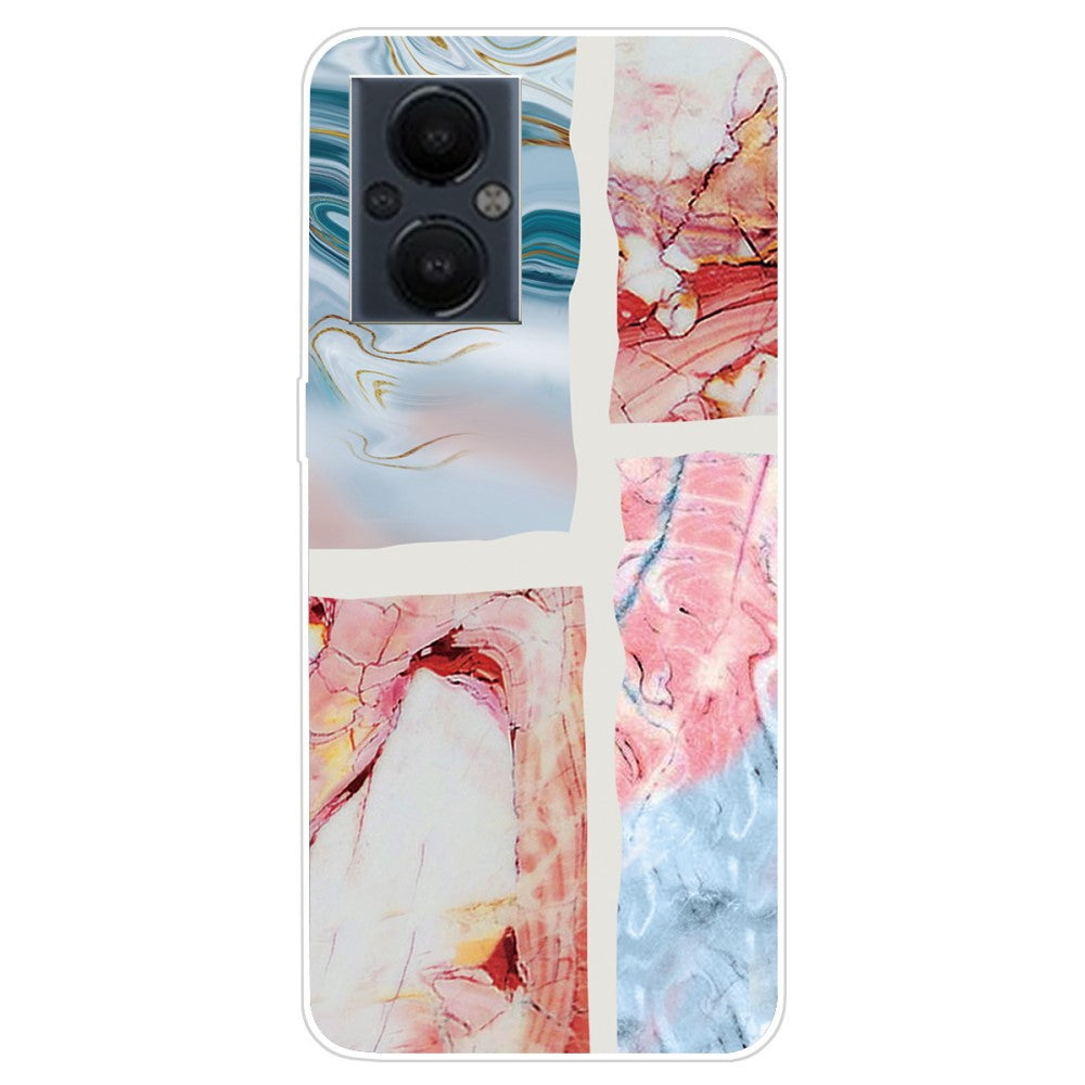 Marble OnePlus Nord N20 5G case - Blue and Orange Marble