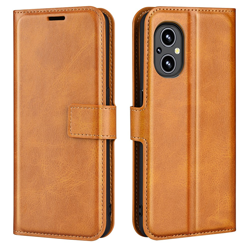 Wallet-style leather case for OnePlus Nord N20 5G - Yellow