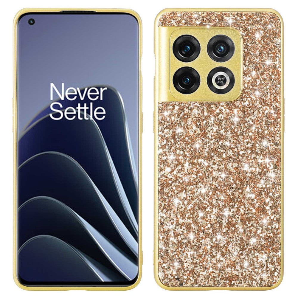 Glitter OnePlus 10 Pro case - Gold