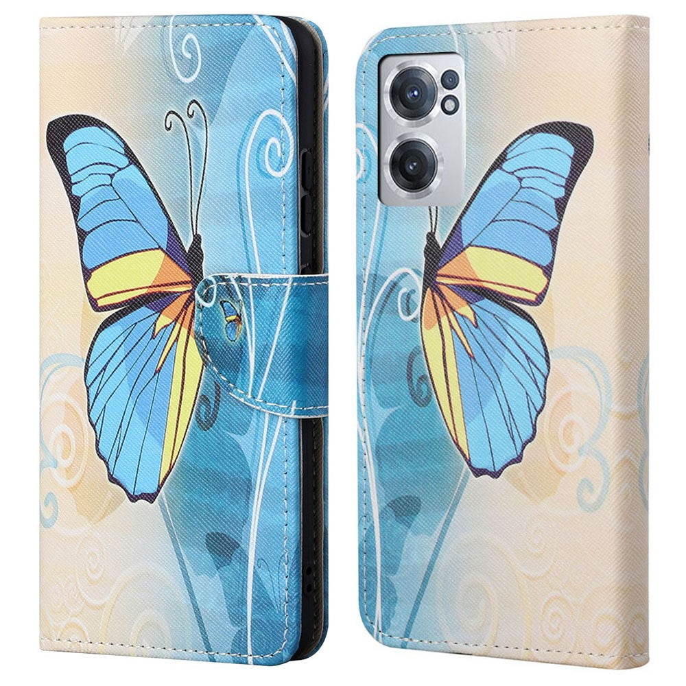 Wonderland OnePlus Nord CE 2 5G flip case - Blue Butterfly