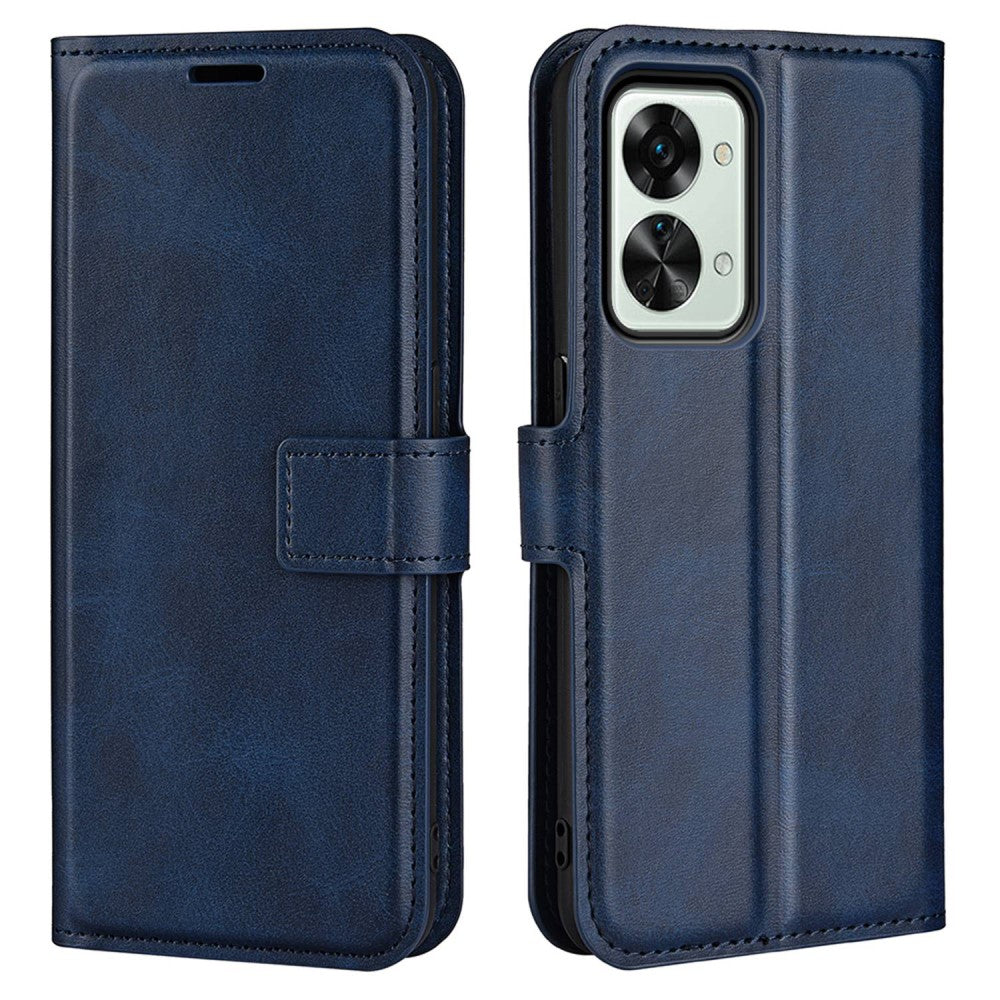 Wallet-style leather case for OnePlus Nord 2T - Blue