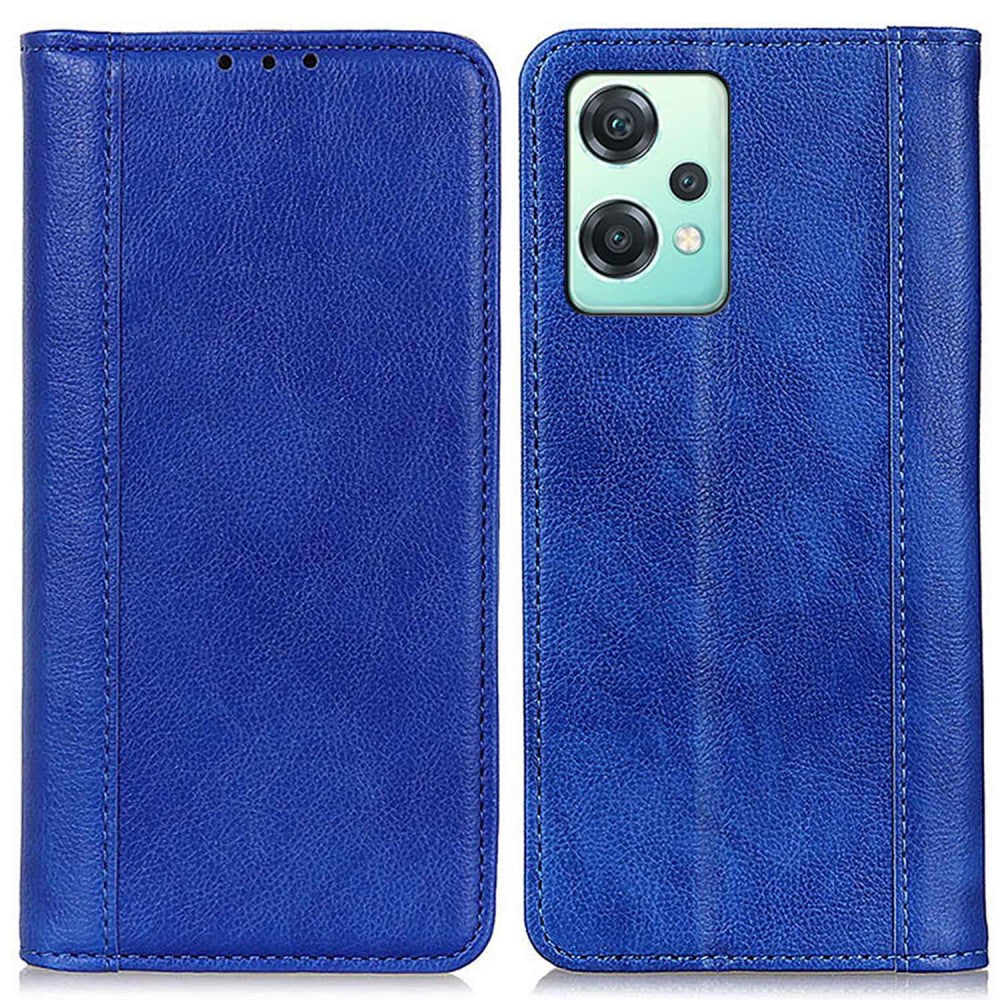 Genuine leather case with magnetic closure for OnePlus Nord CE 2 Lite 5G - Blue